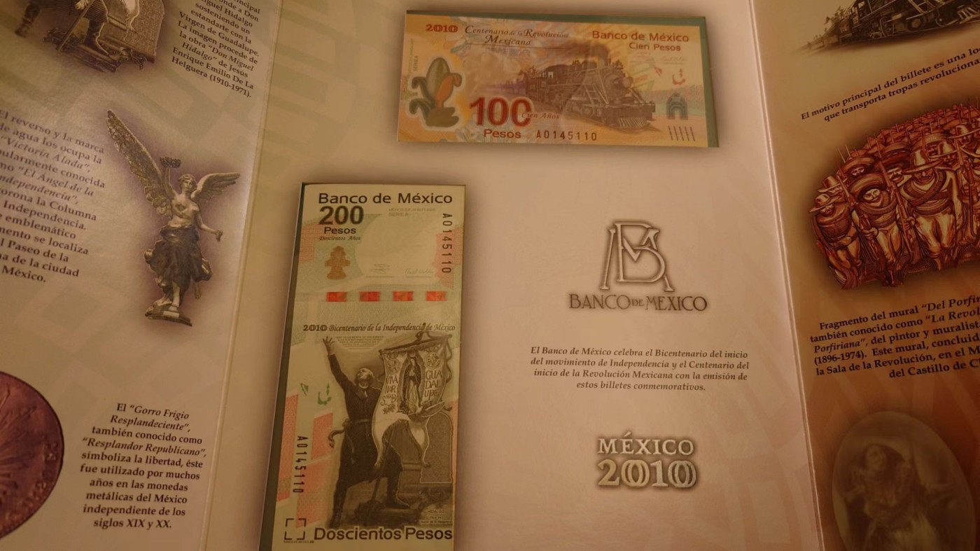 【世界钱币】精选微拍第89期暨2023年第三十六期 最新币展品种(群里卖剩挑剩的)专场 墨西哥纪念钞全同号册 A冠全新绝品