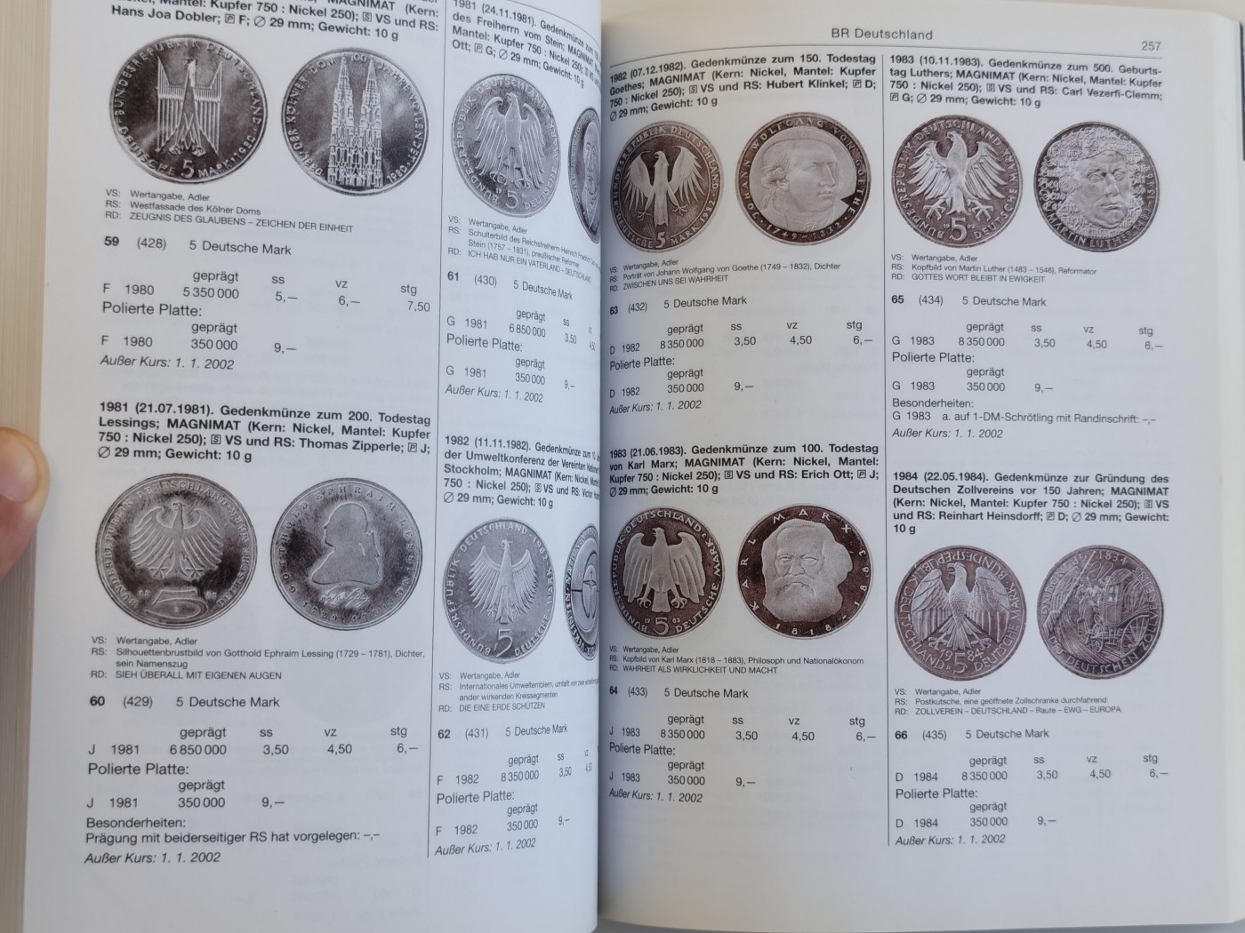 博洋堂世界钱币拍卖第056期（全场包邮） MICHEL 2011年德国钱币目录1871年-2011年，德系钱币收藏工具书