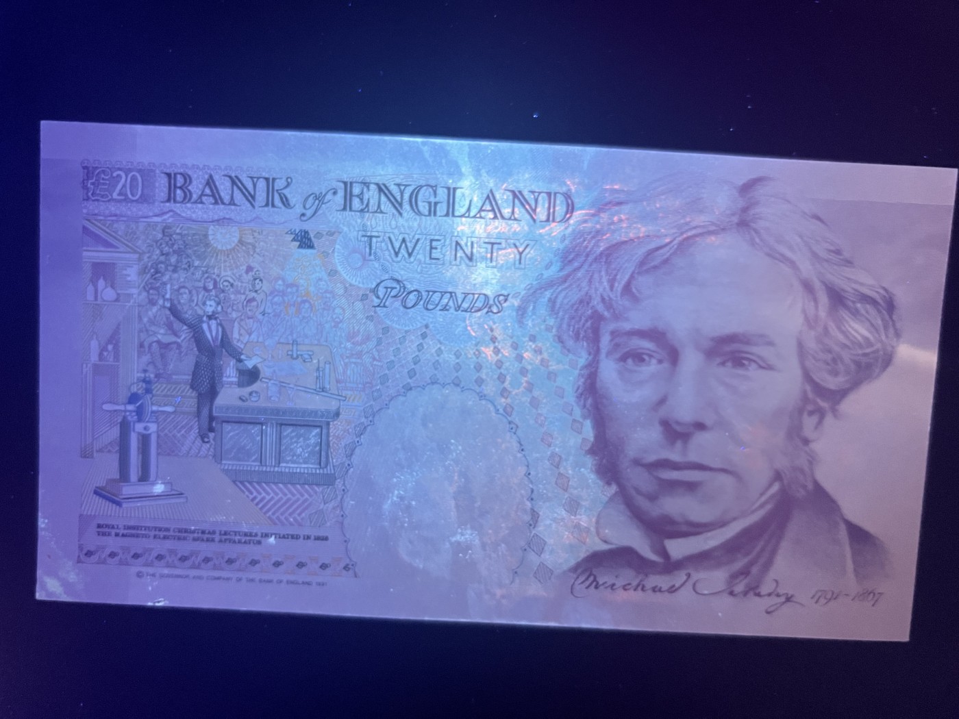 🌗乐淘淘世界纸币拍卖 第34期🌓 【A40 769181】英国1991年纸币 20镑 E序列 A冠 皇冠版 女王钞 品相如图