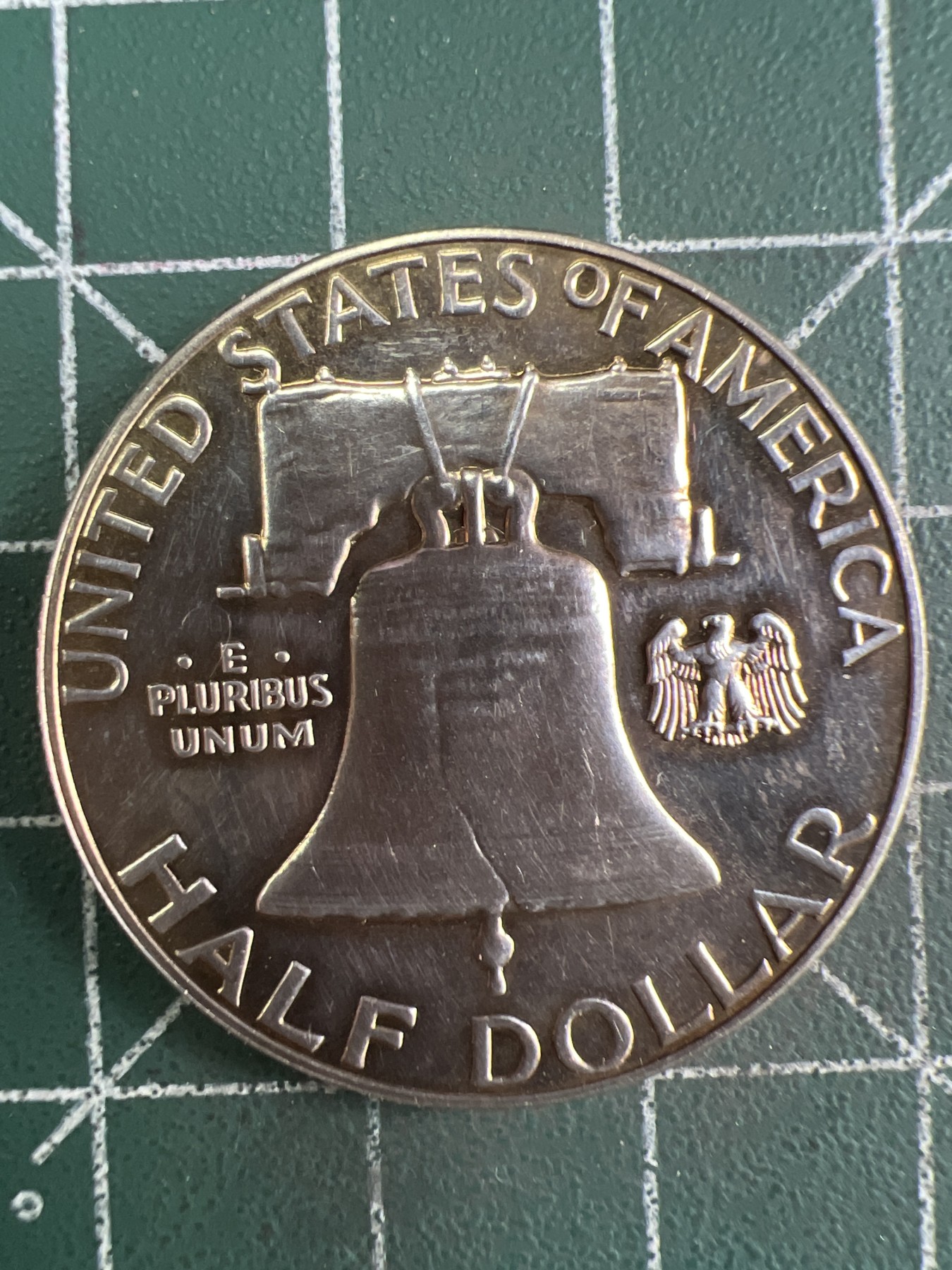 第487期 硬币专场 （无押金，捡漏，全场50包邮，偏远地区除外，接收代拍业务） 美国1963年半美元PROOF富兰克林 银币