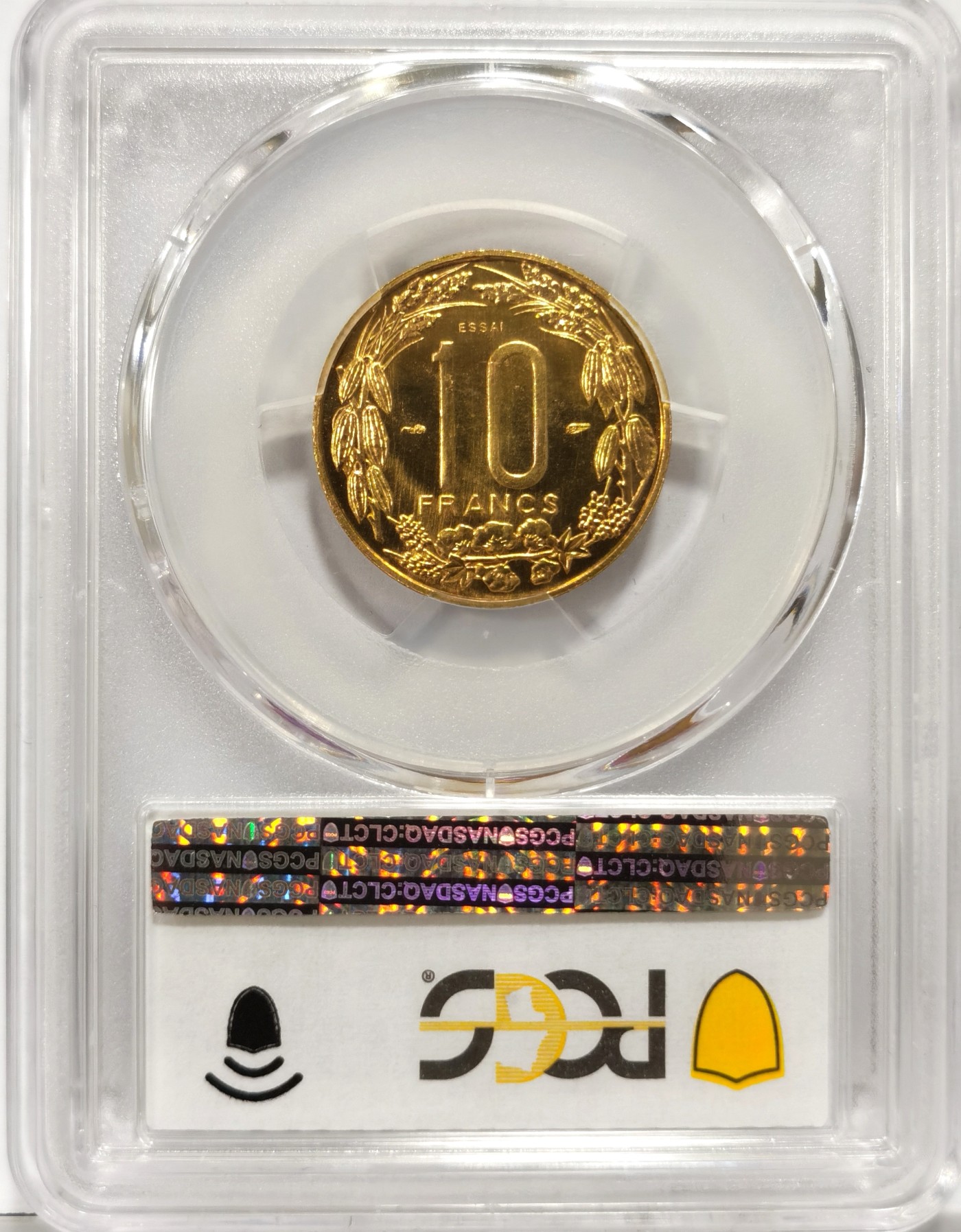 博洋堂世界钱币拍卖第056期（全场包邮） PCGS SP68 法属喀麦隆1958年10法郎 ESSAI样币 冠军分极致品相，值得收藏