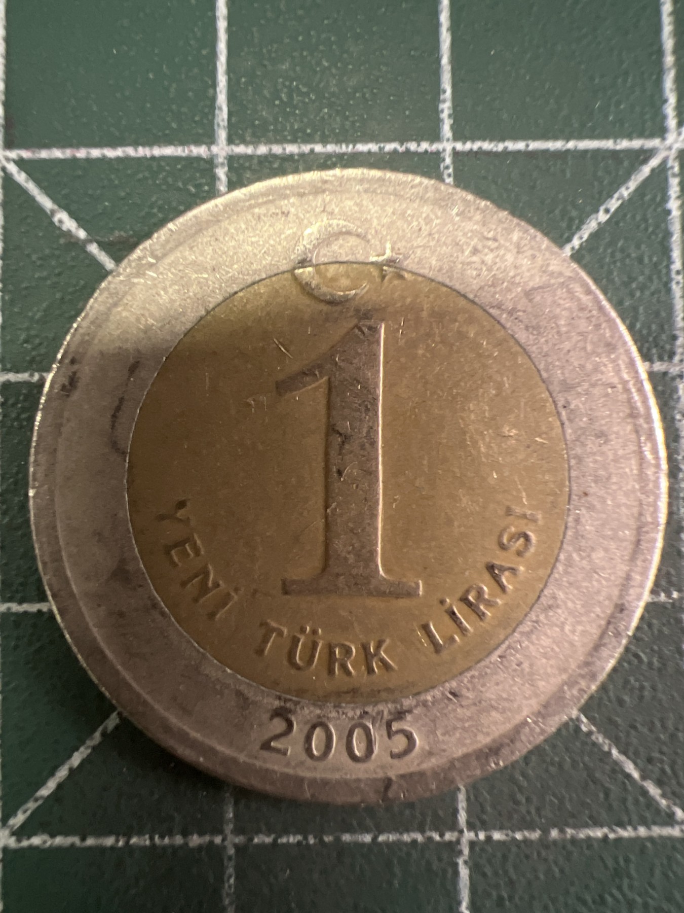 第487期 硬币专场 （无押金，捡漏，全场50包邮，偏远地区除外，接收代拍业务） 土耳其1里拉 双色币