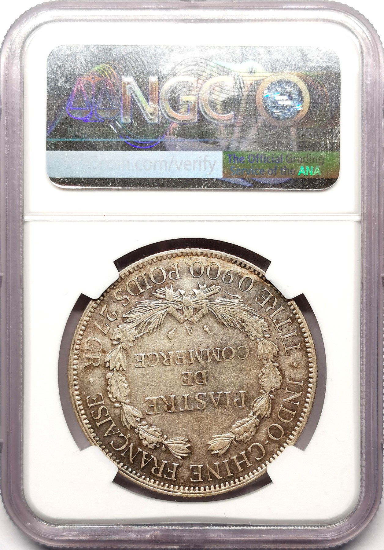 凡希社世界钱币微拍第二百五十七期（感恩专场） 1925A法属印度支那皮亚斯特大银NGC-AUD