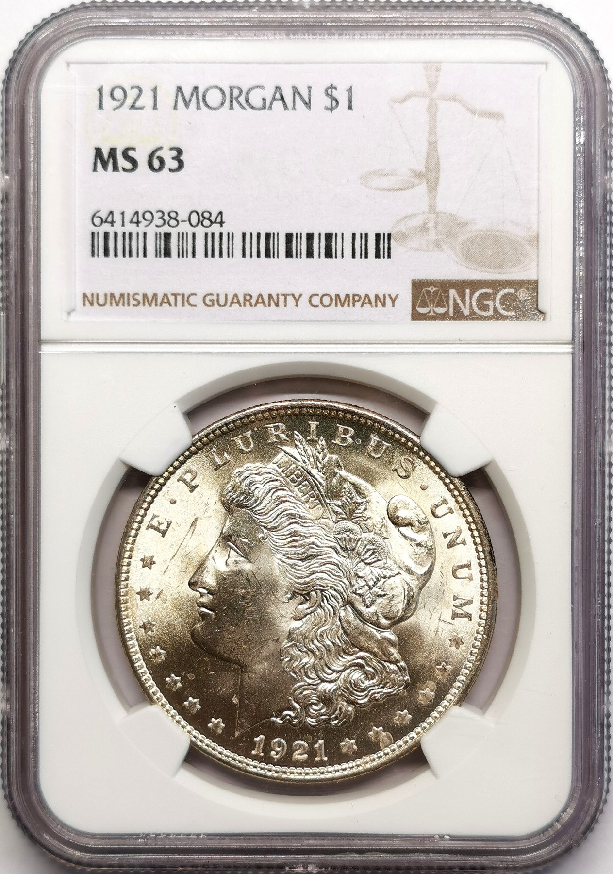 凡希社世界钱币微拍第二百五十七期（感恩专场） 1921美国摩根壹元NGC-MS63②