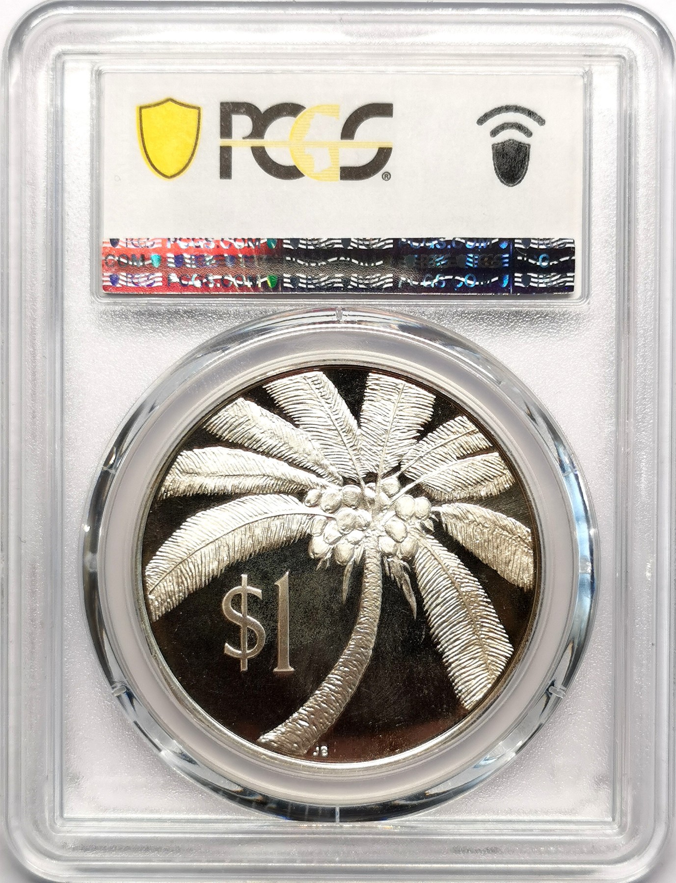 凡希社世界钱币微拍第二百五十七期（感恩专场） 1974萨摩亚椰子树Tala大银精铸PCGS-PF67DCAM附原盒