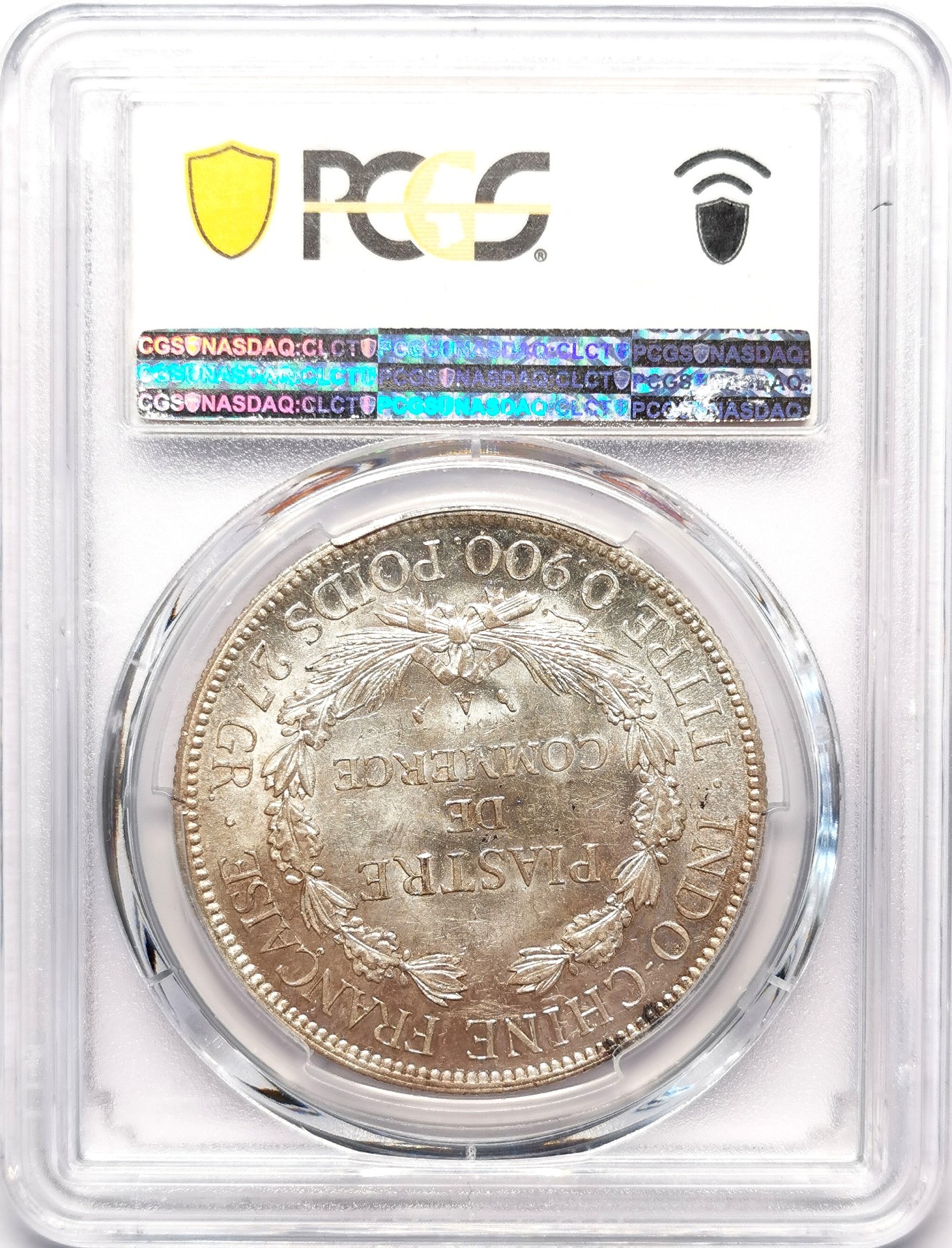 凡希社世界钱币微拍第二百五十七期（感恩专场） 荐！1908A法属印度支那皮亚斯特大银PCGS-MS62粉光淡彩！