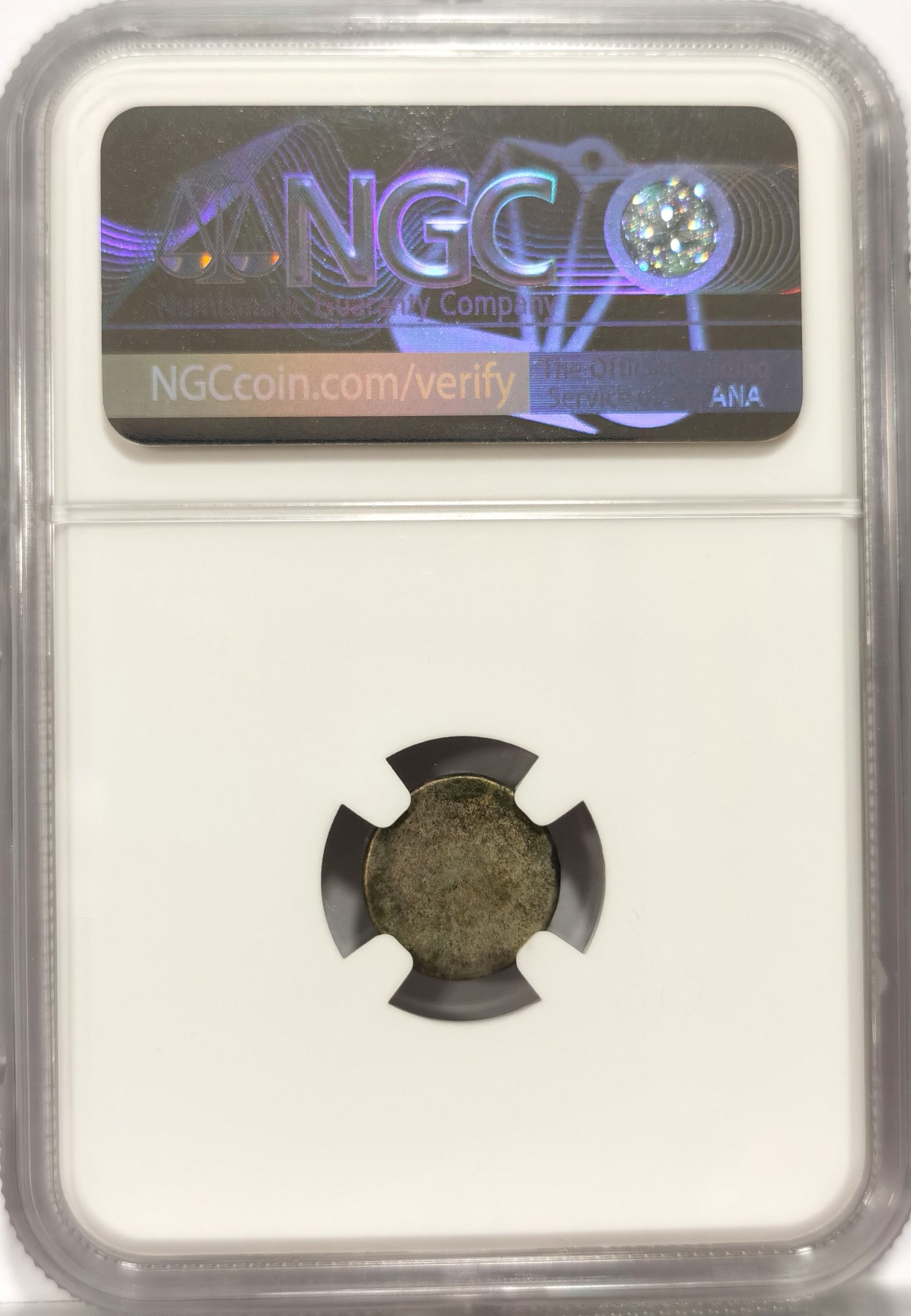 博洋堂世界钱币拍卖第056期（全场包邮） NGC VF 柬埔寨1847年小鸟打制银币，状态好，少见银币