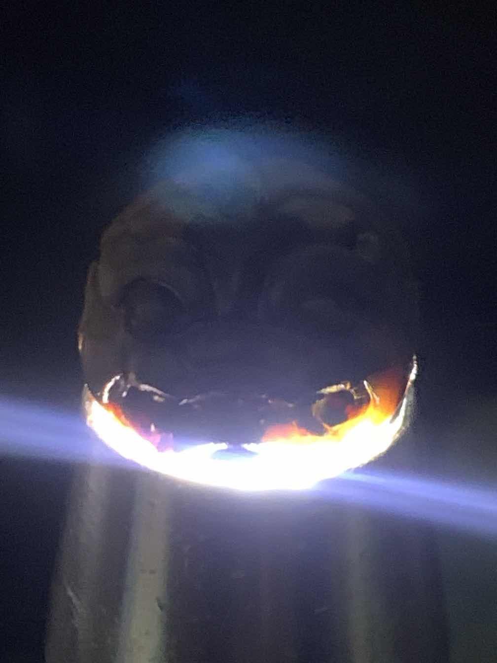 精美战国红玛瑙亚光手工雕刻古兽圆珠一颗！