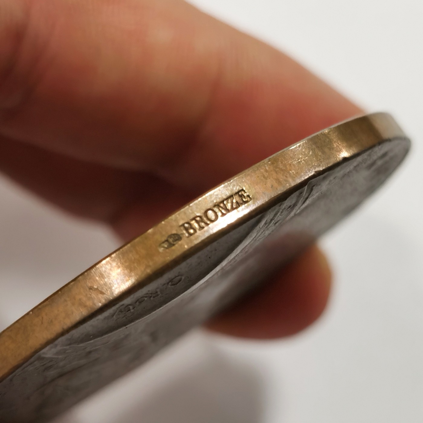 博洋堂世界钱币拍卖第056期（全场包邮） 法国罗蒂作品经典玛丽安娜戎装内政部艺术铜章（原盒）直径：51MM 边铭：丰饶角+铜标，名誉经典铜章，值得收藏