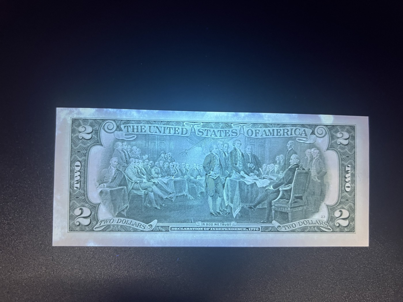 🌗乐淘淘世界纸币拍卖 第34期🌓 【A~L冠号大全】美国2003A版纸币 2美元 十二张 冠号大全 除A冠有荧光、G冠正面右上方有污渍外 其余全新UNC