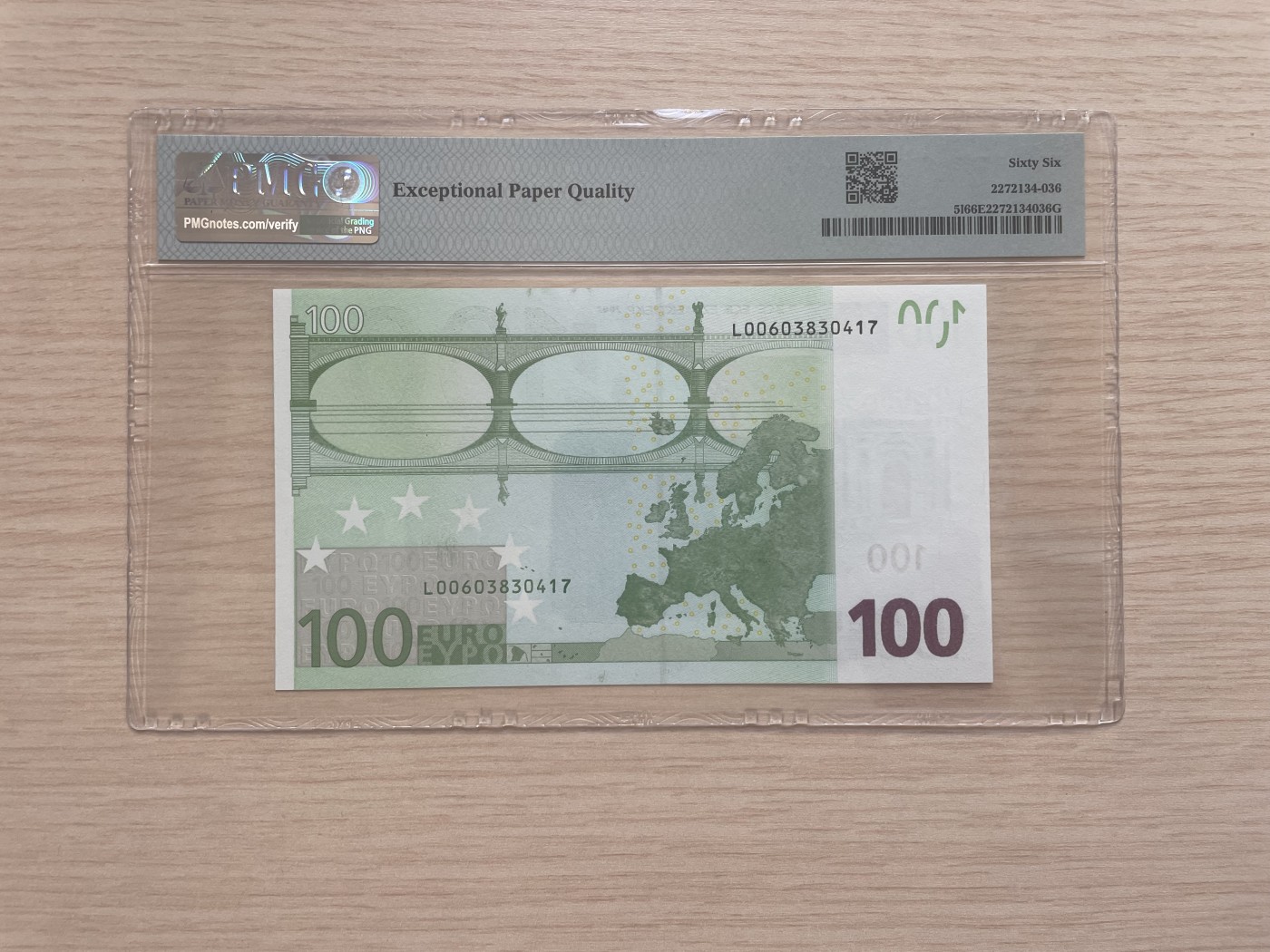 🌗乐淘淘世界纸币拍卖 第34期🌓 【L00603830417】欧盟2002年纸币 100欧元 一签 芬兰版 PMG66EPQ