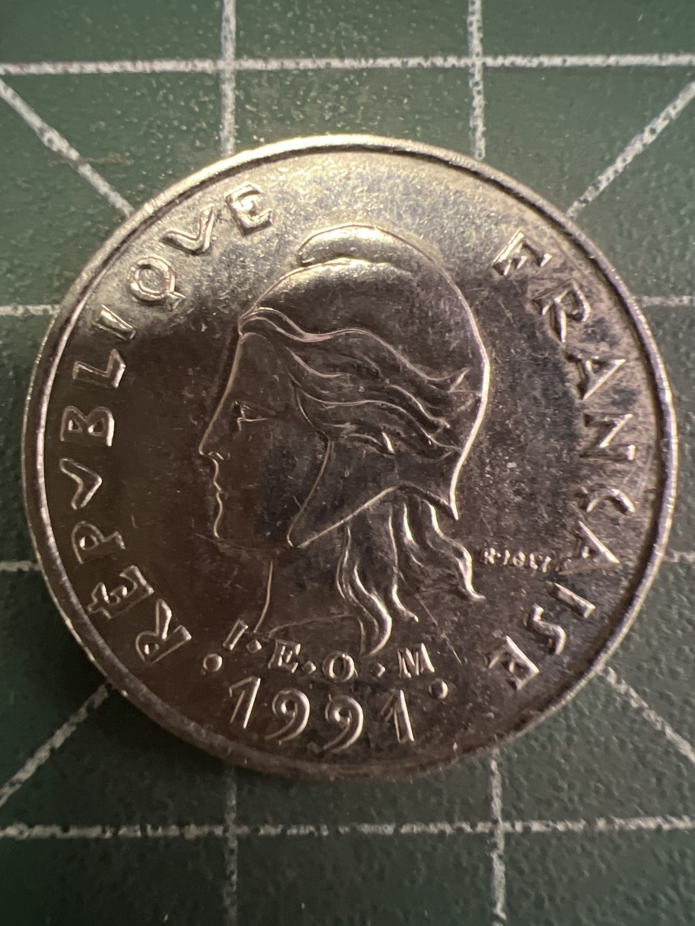 第544期  硬币专场 （无押金，捡漏，全场50包邮，偏远地区除外，接收代拍业务） 法属波利尼西亚10法郎