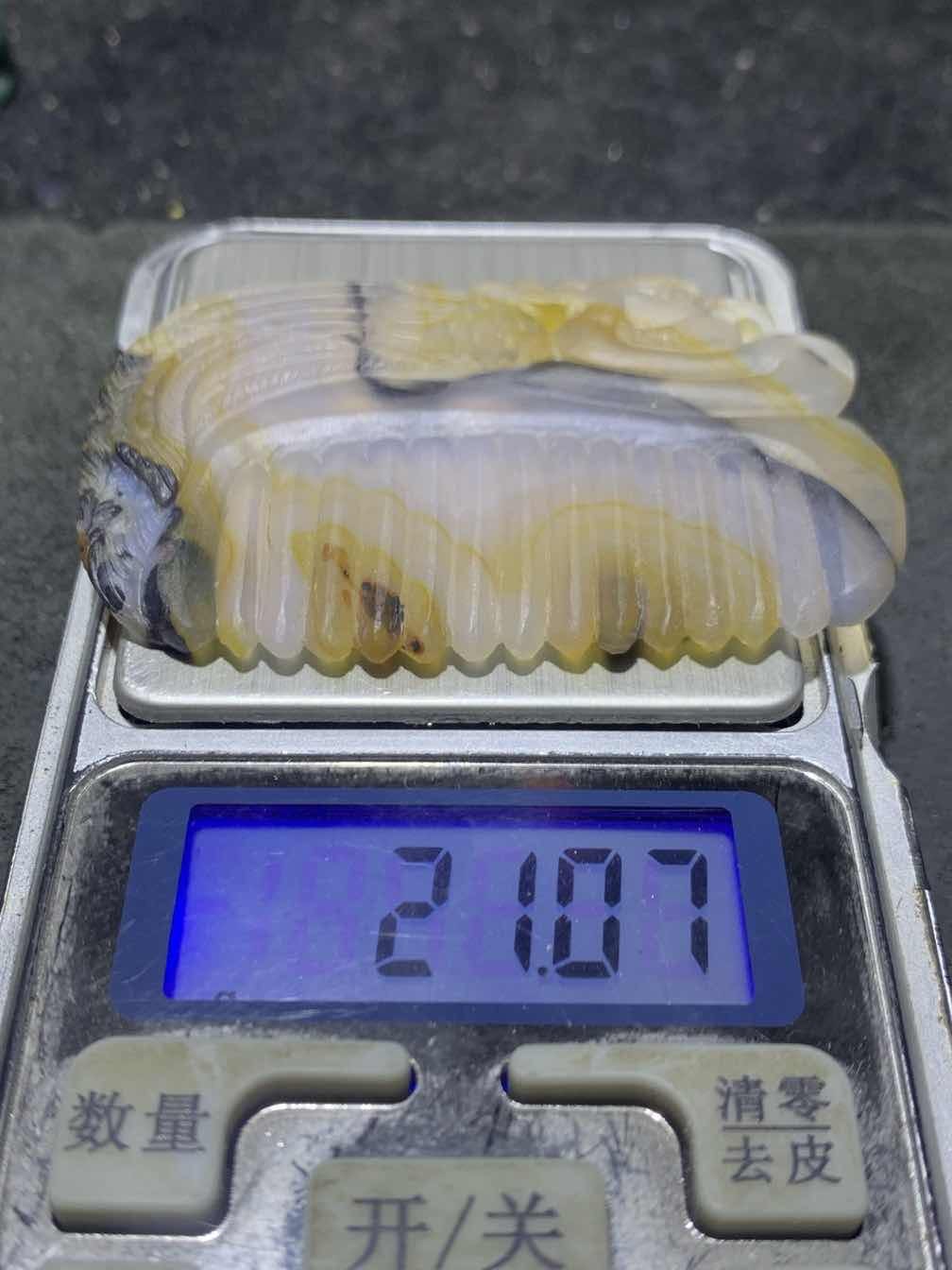 精美亚光高玉化巴西玛瑙手工雕刻凤凰梳形牌子一个，