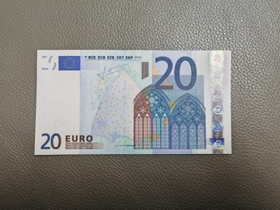 2002年 欧盟纸币Euro 20欧元 二签 X德国版 全新UNC - 2002年 欧盟纸币Euro 20欧元 二签 X德国版 全新UNC