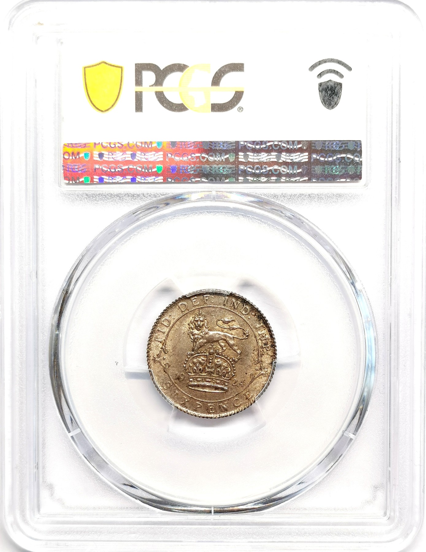 凡希社世界钱币微拍第二百五十七期（感恩专场） 1924英国乔五6便士PCGS-MS64