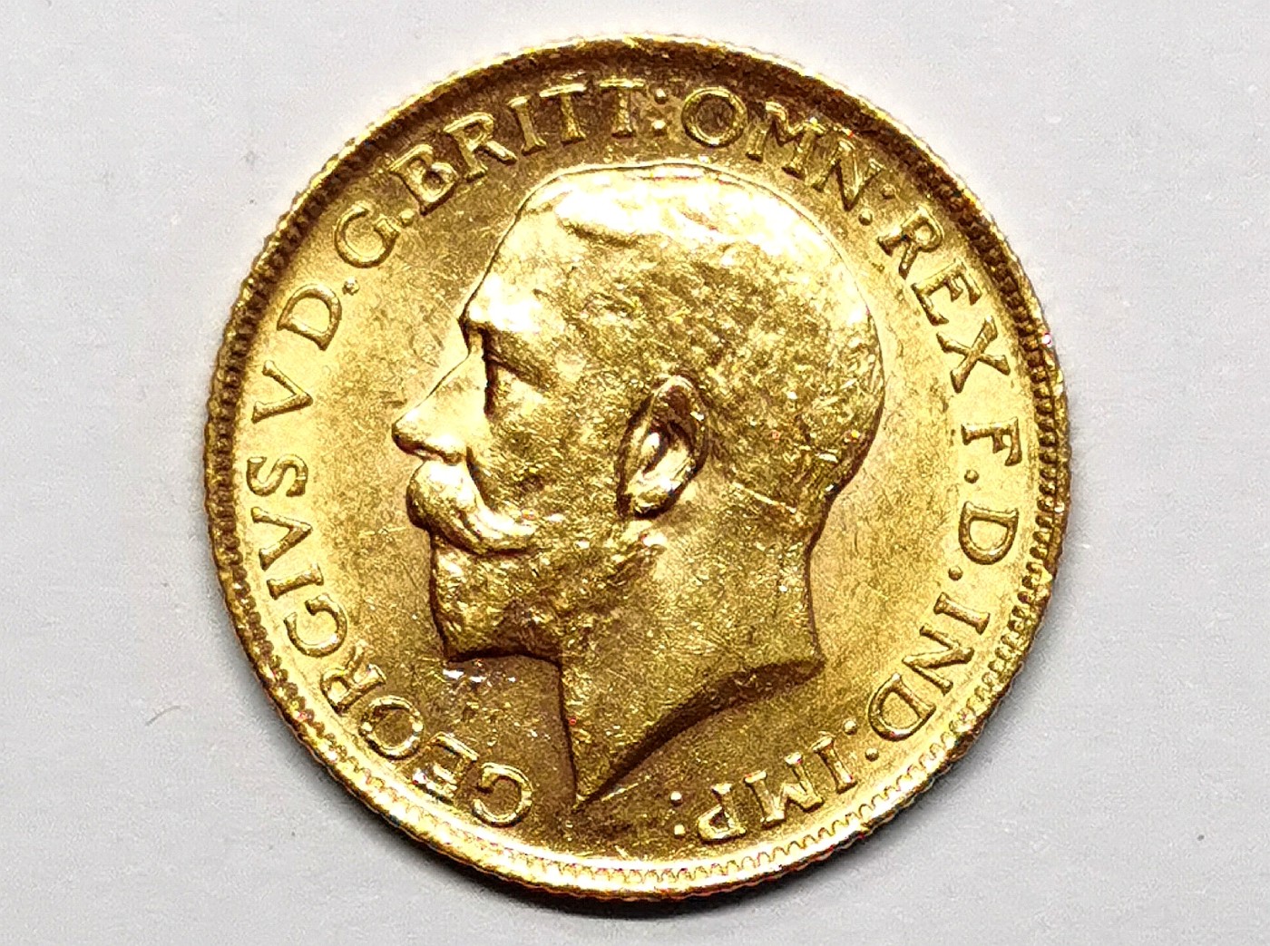 凡希社世界钱币微拍第二百五十七期（感恩专场） 1912英国乔五索维林金币AU