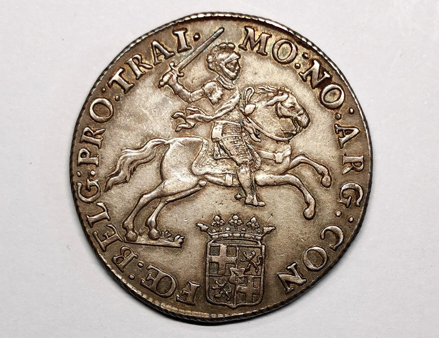 凡希社世界钱币微拍第二百五十七期（感恩专场） 1793乌特勒支马剑DUCAT大银细节AU有老洗痕迹