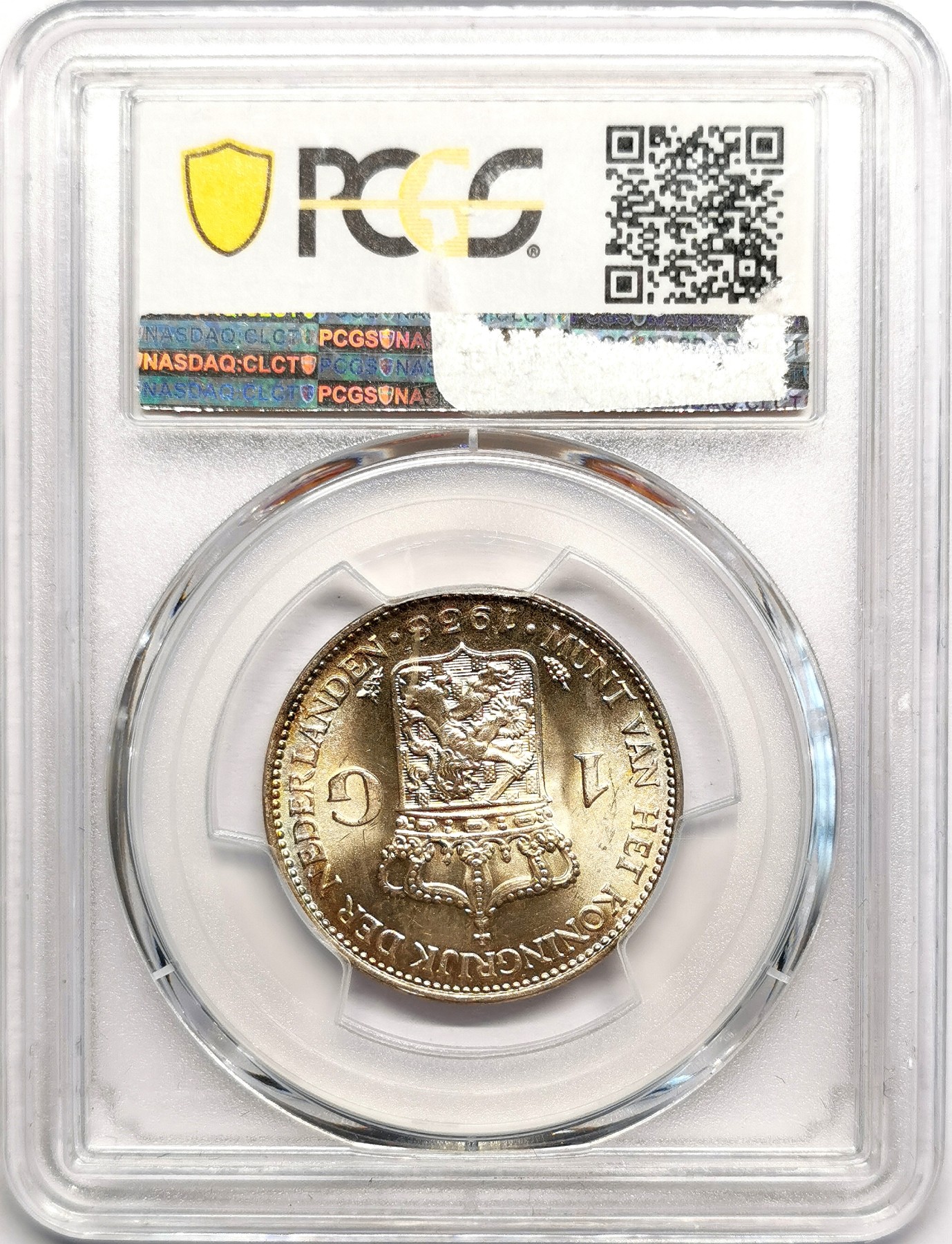 凡希社世界钱币微拍第二百五十七期（感恩专场） 1938荷兰威廉敏娜盾PCGS-MS63