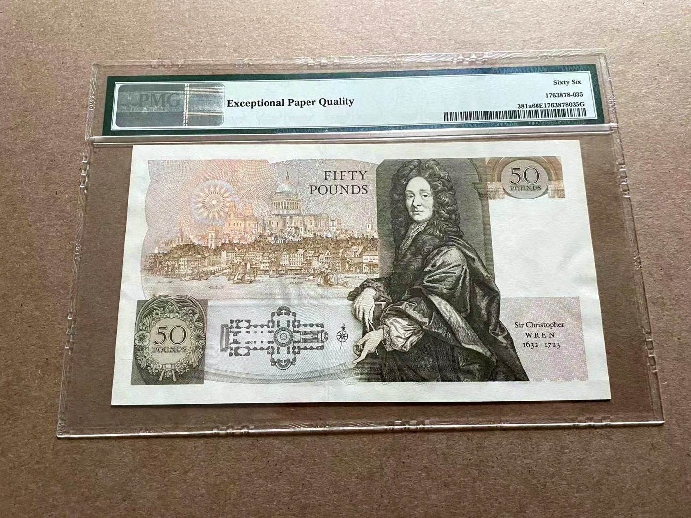 【Blue Auction】✨世界纸币精拍第406期【精】 【a版】英国 D序列 1981-88年50镑 PMG66EPQ 