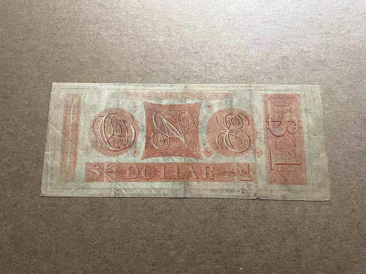 【Blue Auction】✨世界纸币精拍第406期【精】 【少见品种实钞】美国 纽约 1840年1美金 设计精美 品相如图 （原始标注是225美金售价）