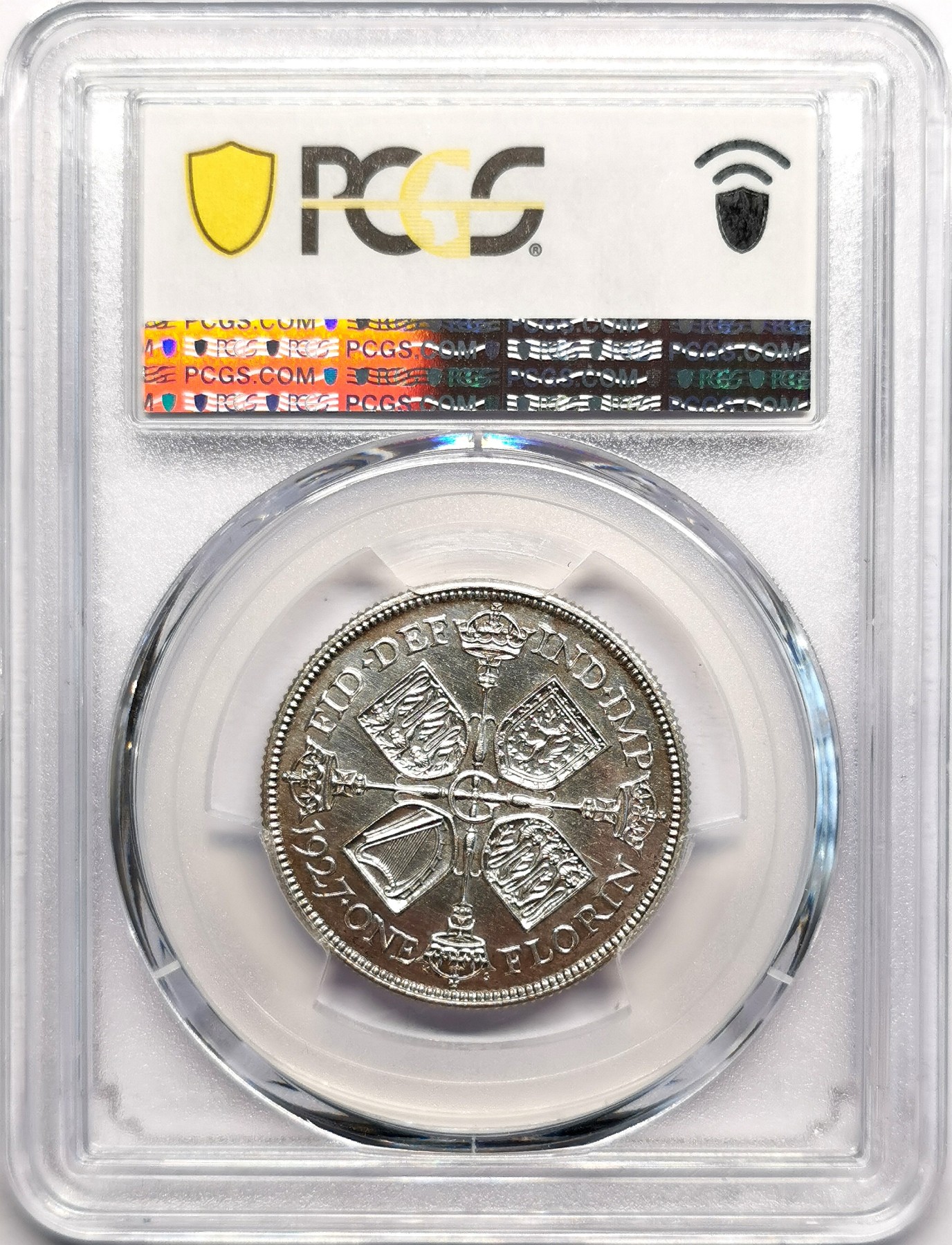 凡希社世界钱币微拍第二百五十七期（感恩专场） 1927英国乔五佛罗林银币PCGS-PR64