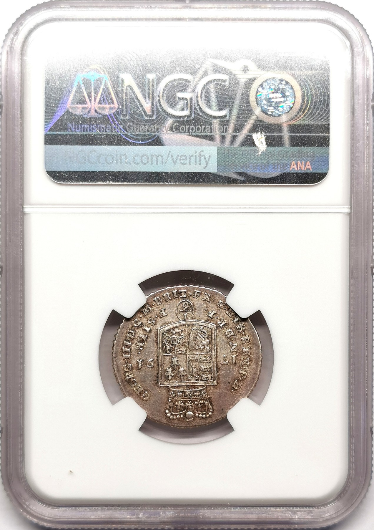 凡希社世界钱币微拍第二百五十七期（感恩专场） 1791布伦瑞克吕内堡野人1/6泰勒NGC-MS62