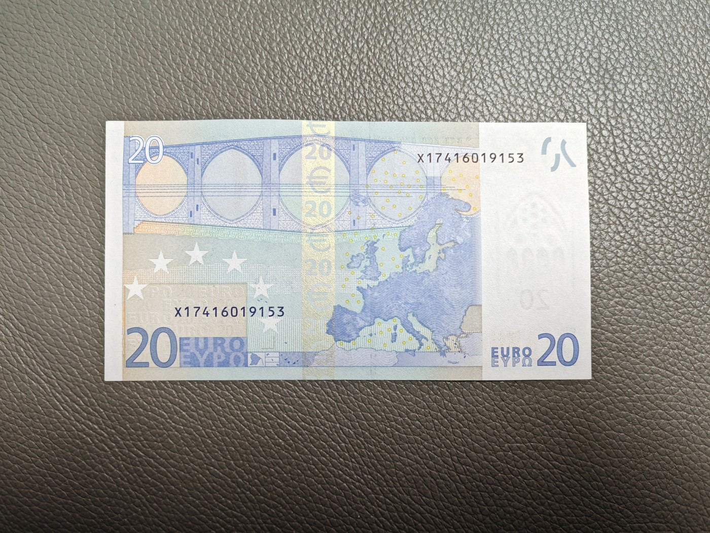 2002年 欧盟纸币Euro 20欧元 二签 X德国版 全新UNC