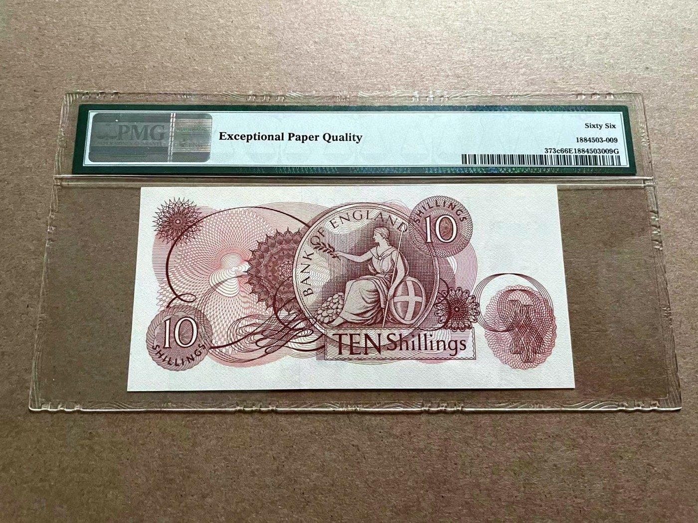 【Blue Auction】✨世界纸币精拍第406期【精】 英国 C序列 1966-70年10先令  PMG66EPQ 