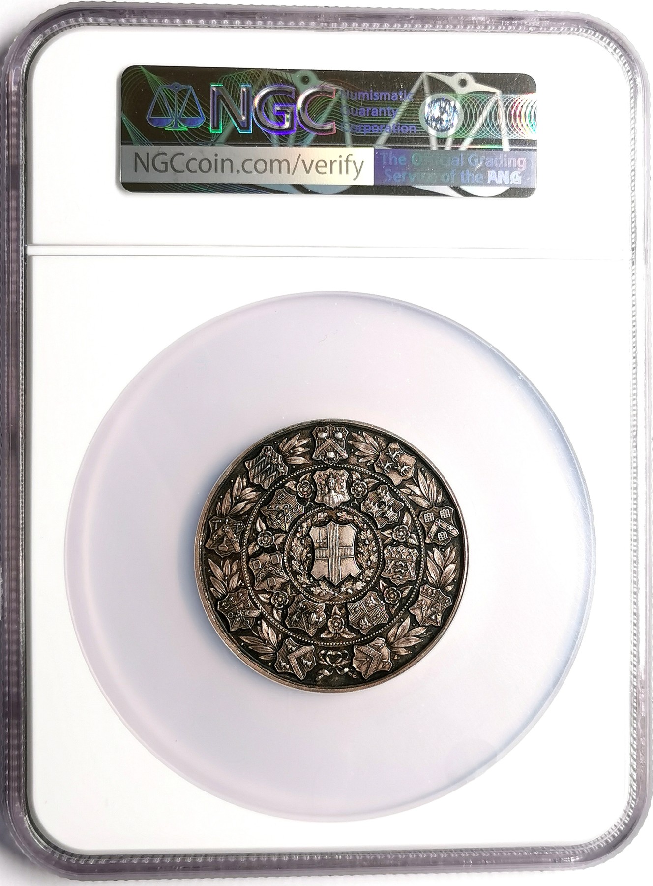 凡希社世界钱币微拍第二百五十七期（感恩专场） 1929英国政府技术测试银质奖章NGC-MS64铸造精美！