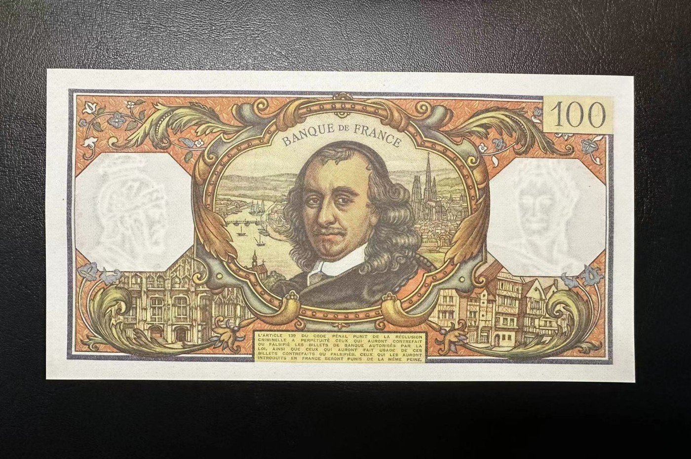 【Blue Auction】✨世界纸币精拍第406期【精】 【无47】法国 1967年100法郎 高乃伊 UNC