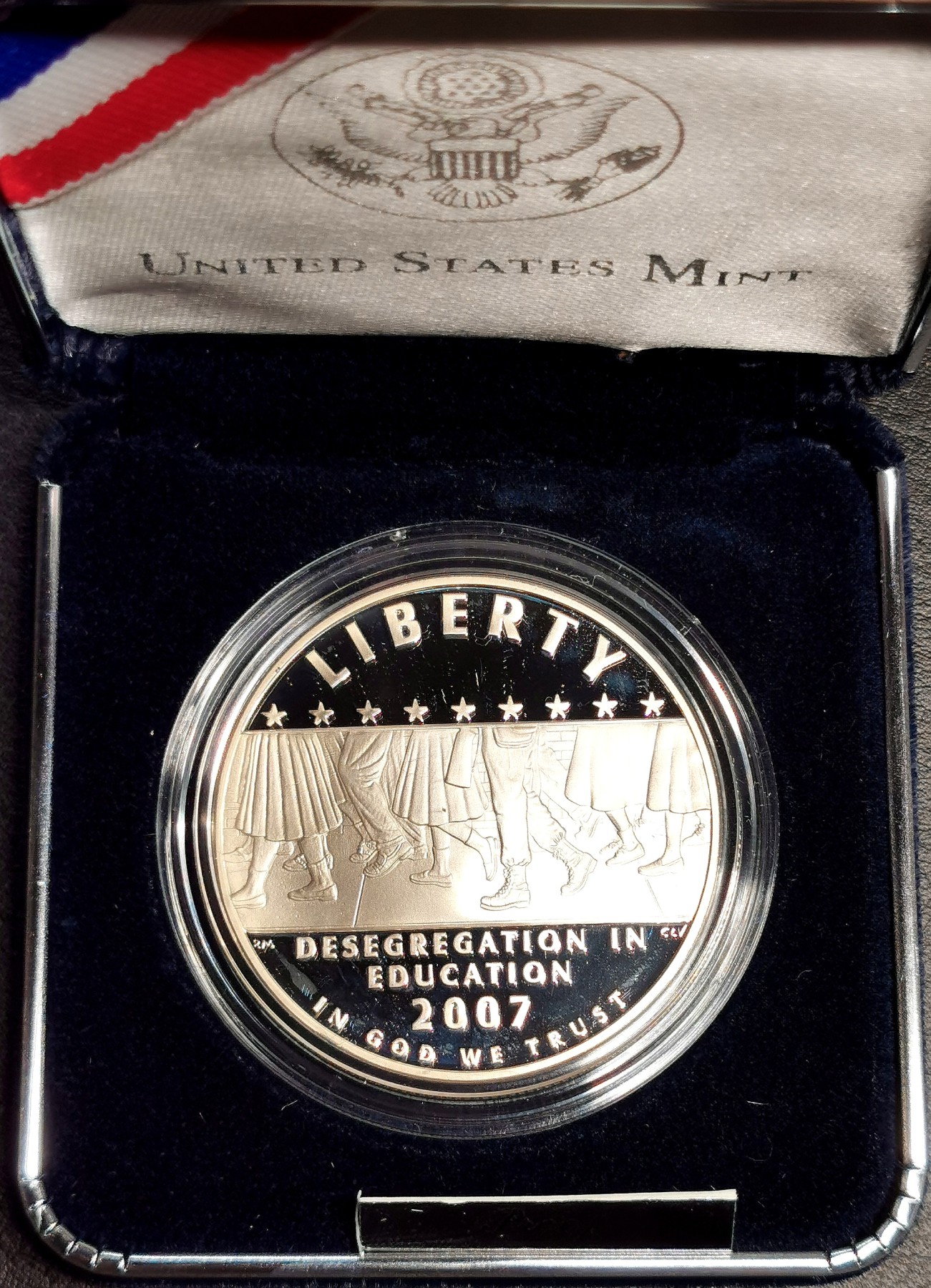 凡希社世界钱币微拍第二百五十七期（感恩专场） 2007美国教育改革纪念银币原厂包装！