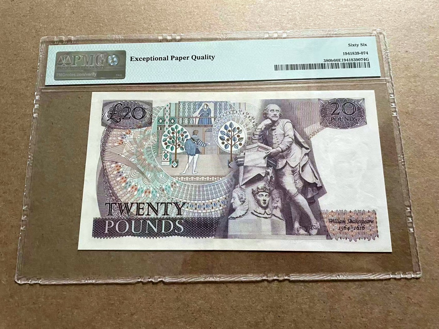 【Blue Auction】✨世界纸币精拍第406期【精】 英国 D序列 1970-80年20镑 PMG66EPQ 