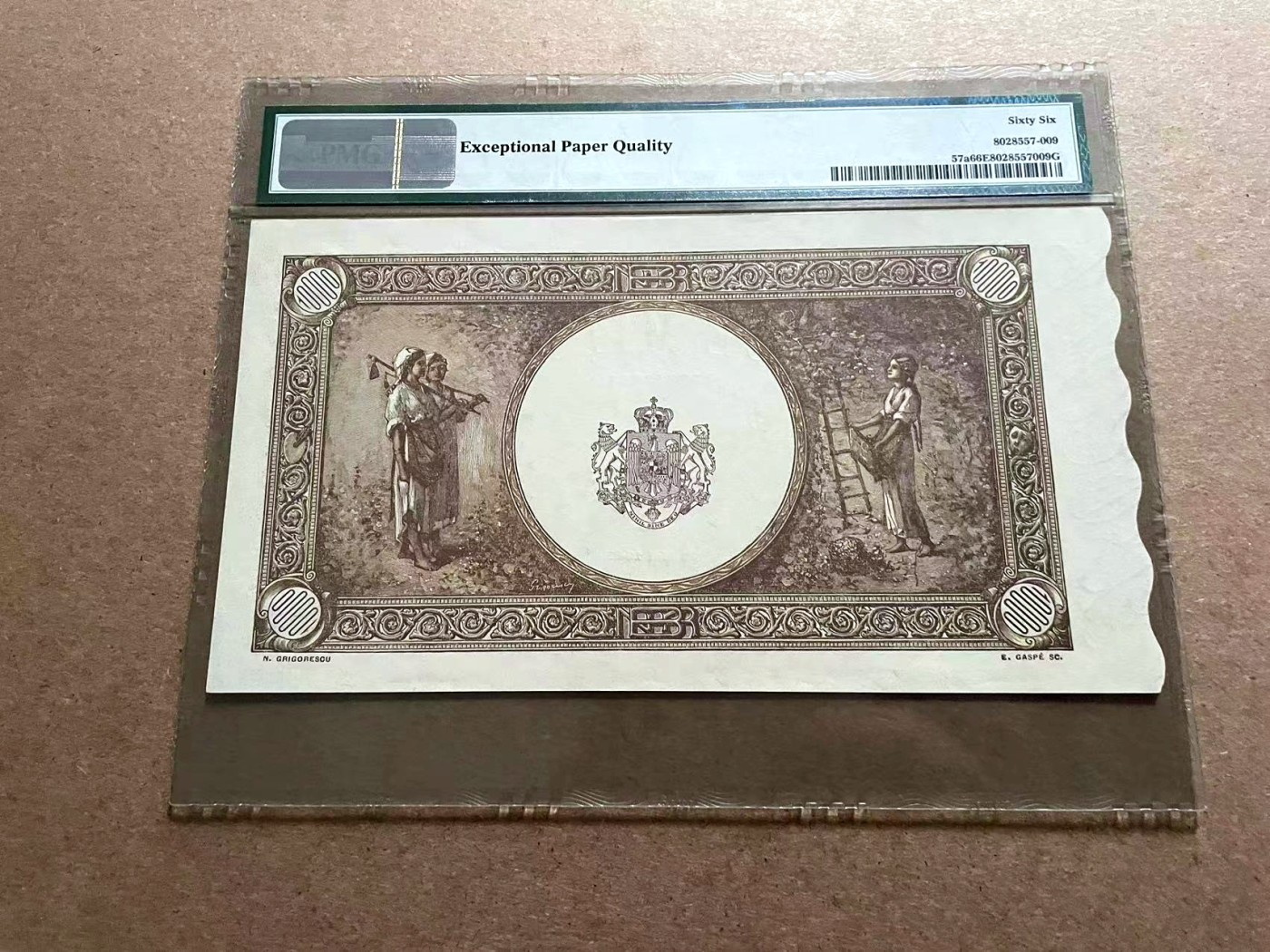 【Blue Auction】✨世界纸币精拍第406期【精】 【无47】罗马尼亚 1945-46年10000雷 PMG66EPQ 