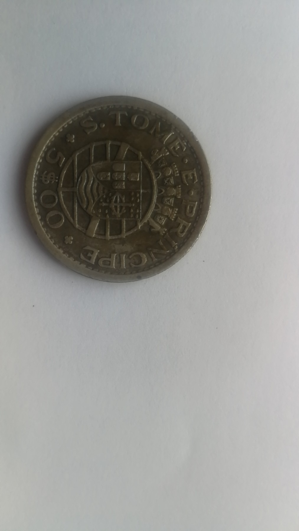 葡属圣多美和普林西比1951年5$银币