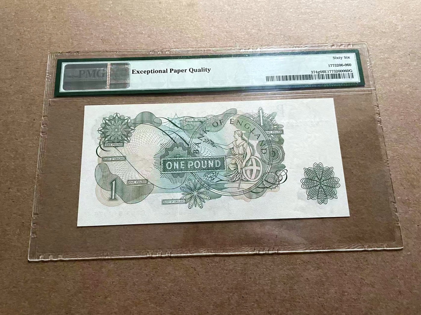 【Blue Auction】✨世界纸币精拍第406期【精】 英国 C序列 1970-77年1镑 PMG66EPQ 