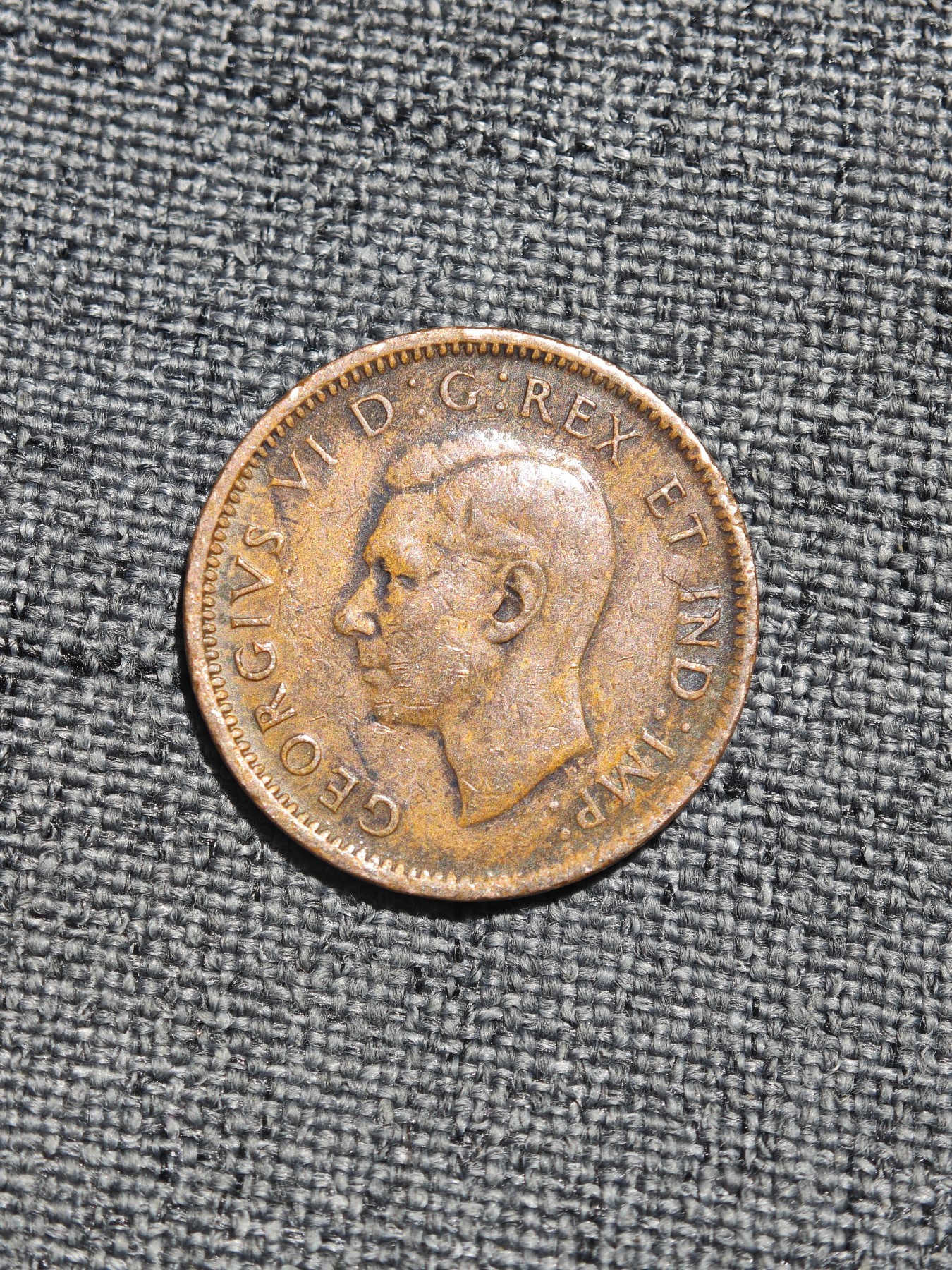 外国硬币收藏第5期 稀少加拿大1945年乔治六世1分