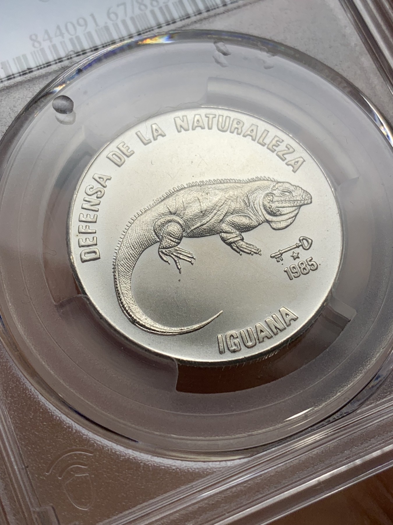 《竞宝斋》第224场-周日，周一，周二 3场 (全场包邮) PCGS-MS67 1985古巴5比索动物币  80年代普制币能到67亚军分已不容易