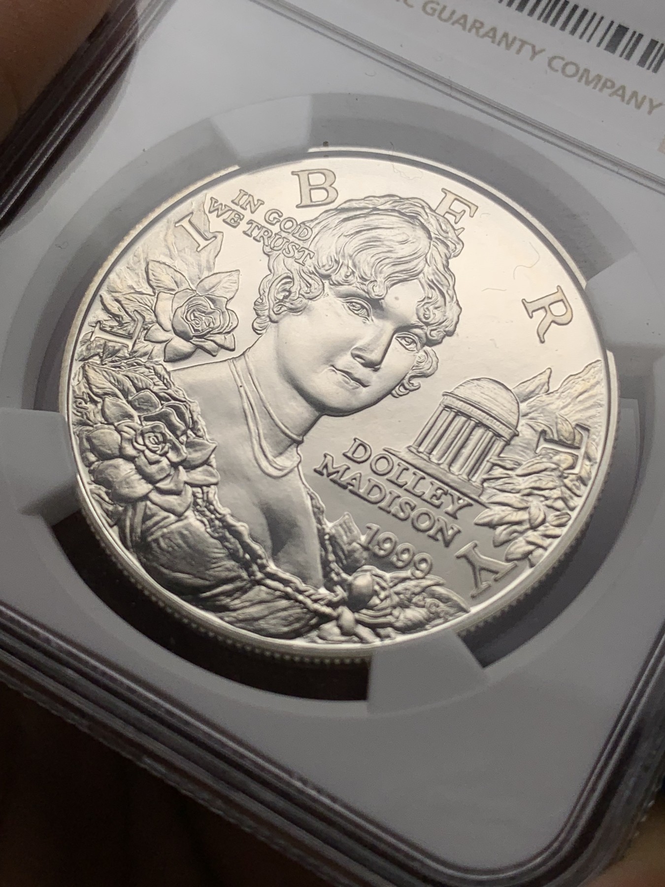 《竞宝斋》第224场-周日，周一，周二 3场 (全场包邮) NGC MS69 美国1999年总统夫人1美元大银币