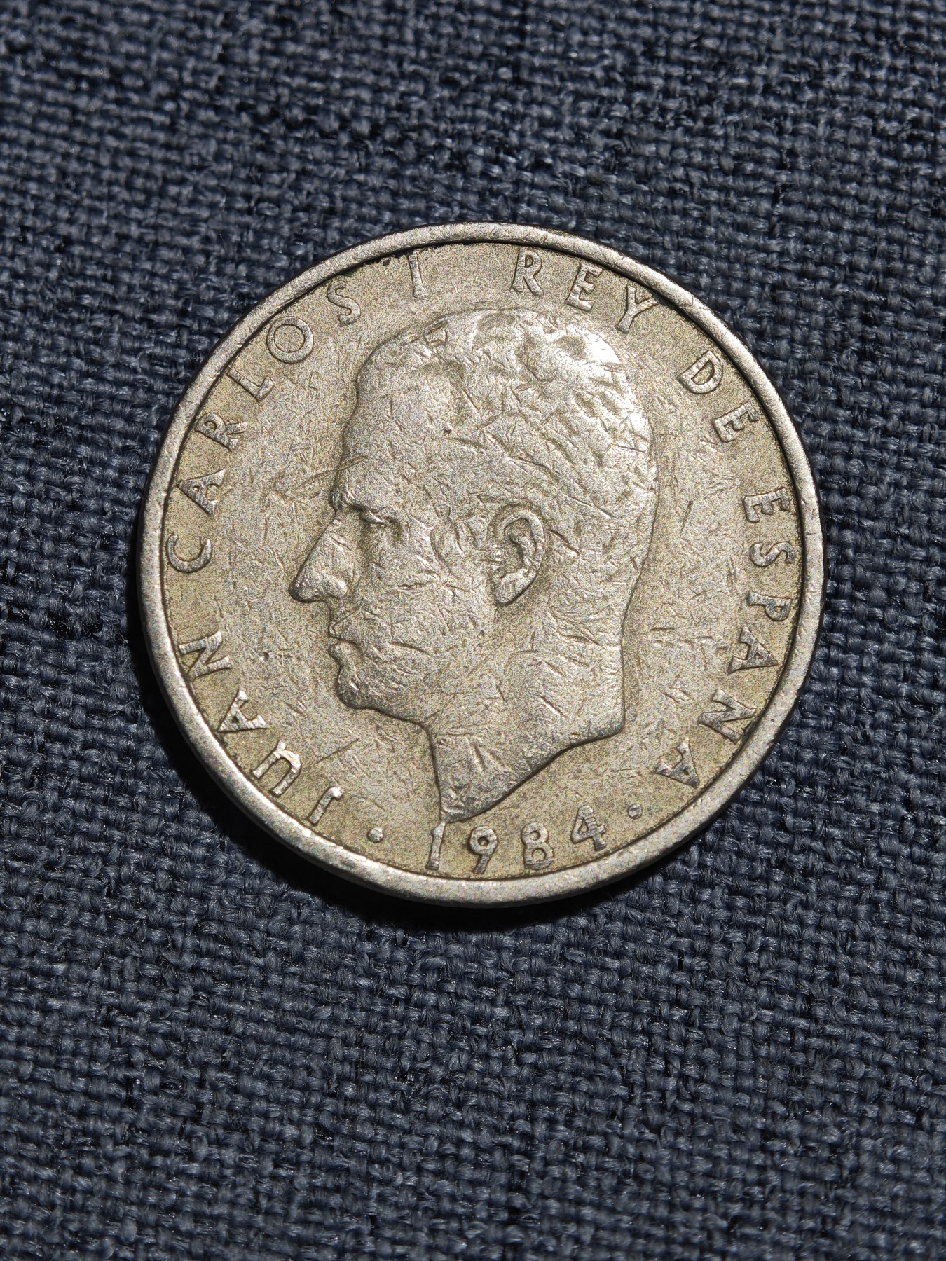 外国硬币收藏第5期 西班牙1984年100比塞塔厚重铜币