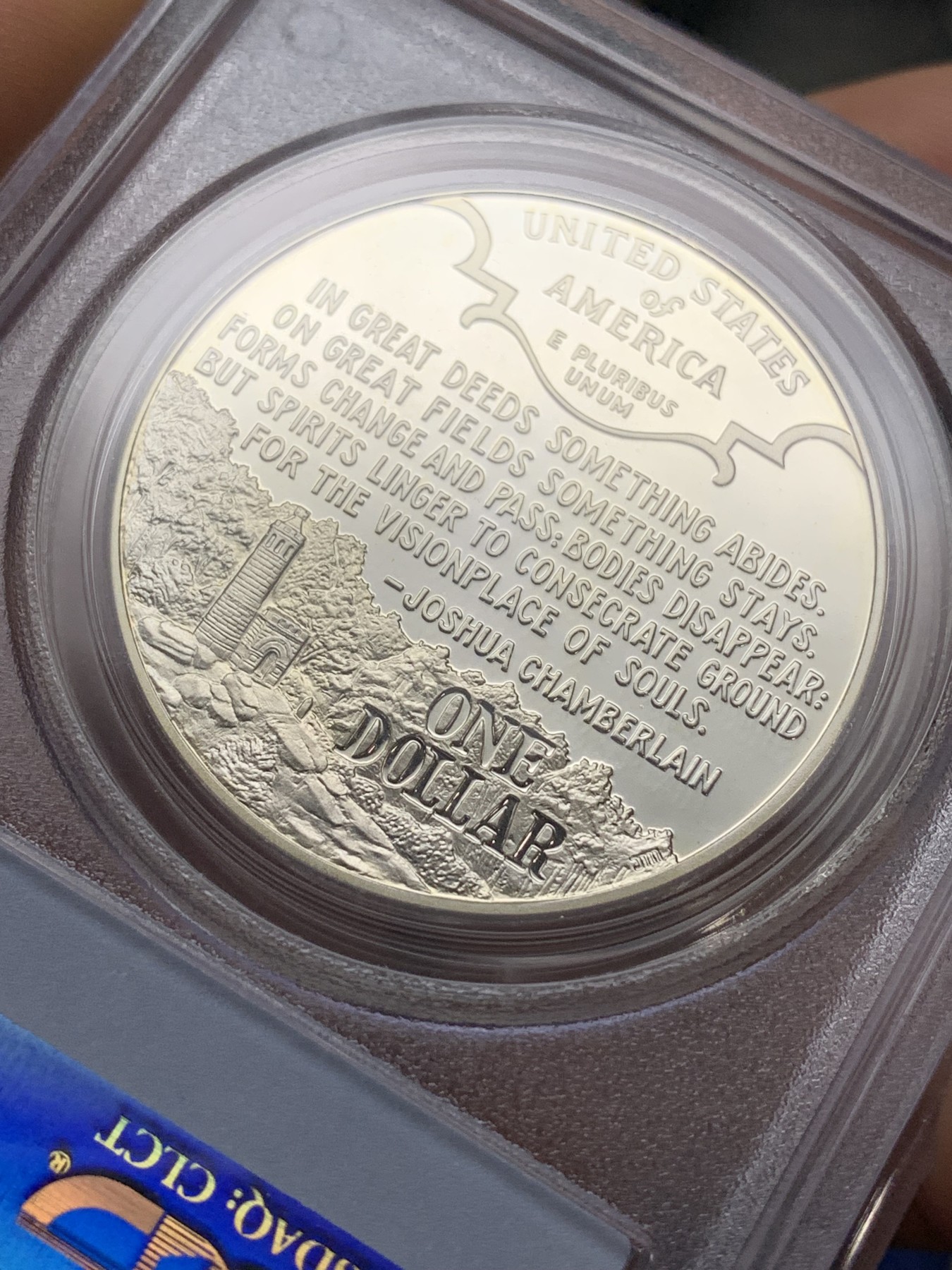 《竞宝斋》第224场-周日，周一，周二 3场 (全场包邮) PCGS-PR69DCAM 美国1995年南北战争（内战）纪念精制银币