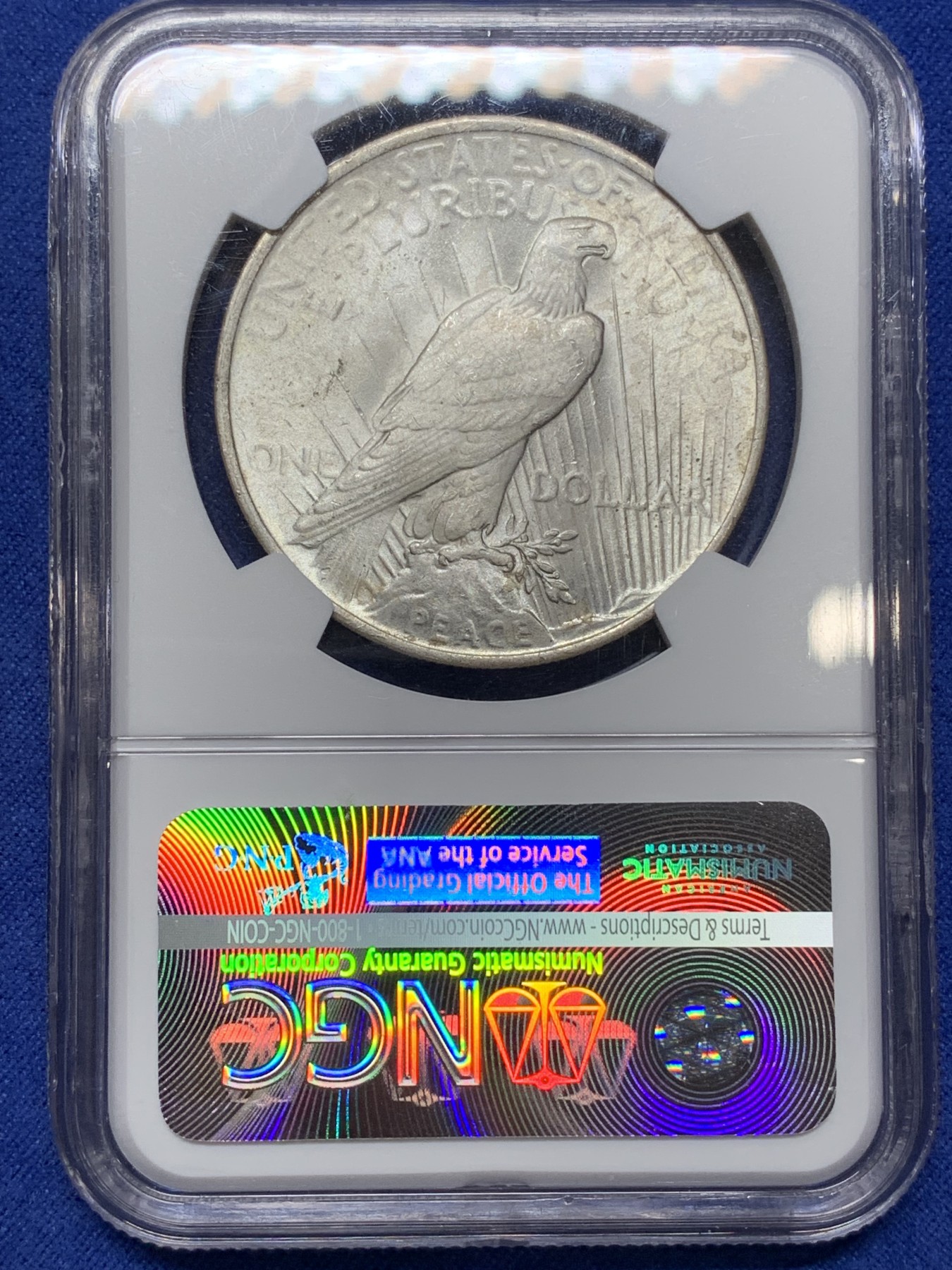 《竞宝斋》第224场-周日，周一，周二 3场 (全场包邮) NGC MS64 美国1923年和平银币