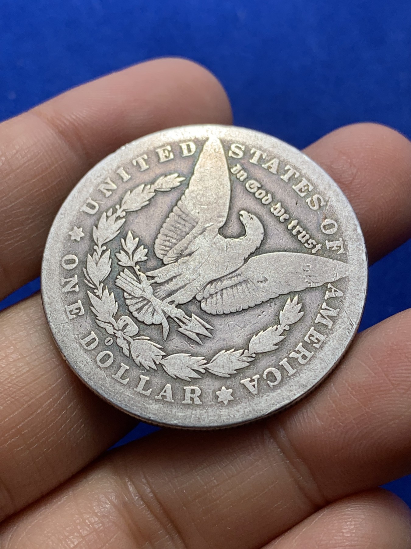 《竞宝斋》第224场-周日，周一，周二 3场 (全场包邮) 美国1879年摩根1美元银币 圆润光洁 手感极好