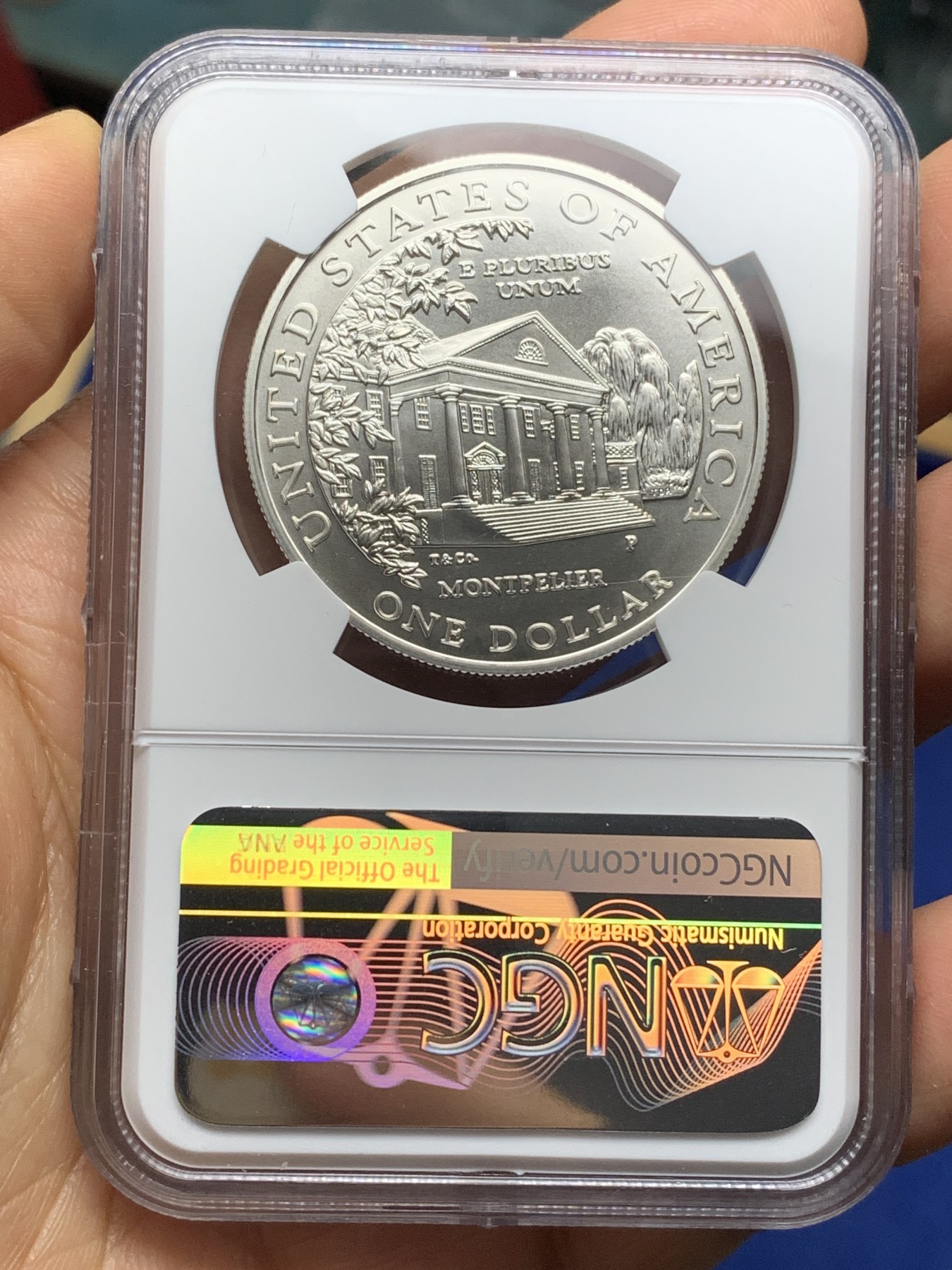 《竞宝斋》第224场-周日，周一，周二 3场 (全场包邮) NGC MS69 美国1999年总统夫人1美元大银币