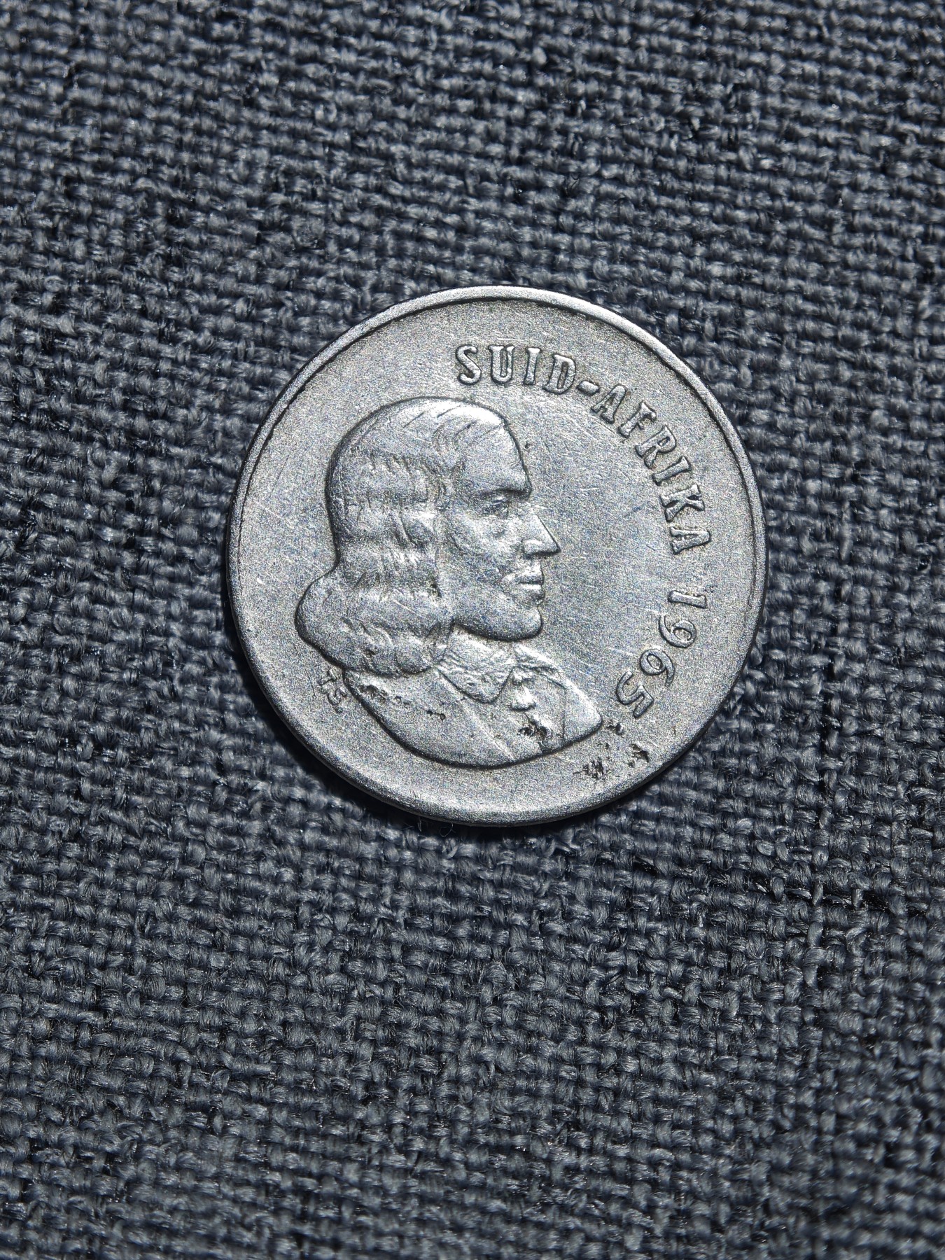 外国硬币收藏第5期 南非1965年特别版赞范里贝克5分