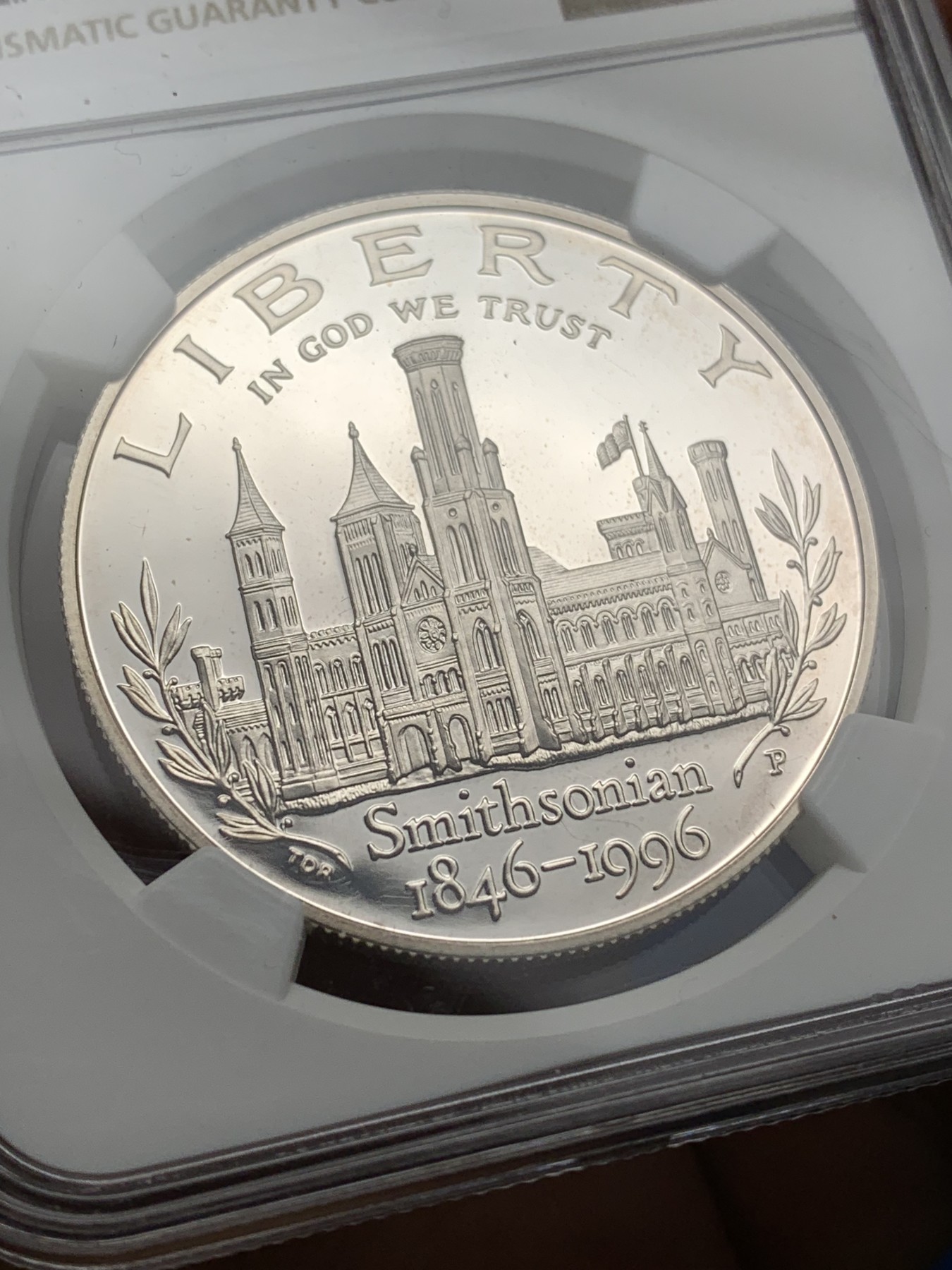 《竞宝斋》第224场-周日，周一，周二 3场 (全场包邮) NGC PF69UC 美国1996年史密森尼学会1美元大银币