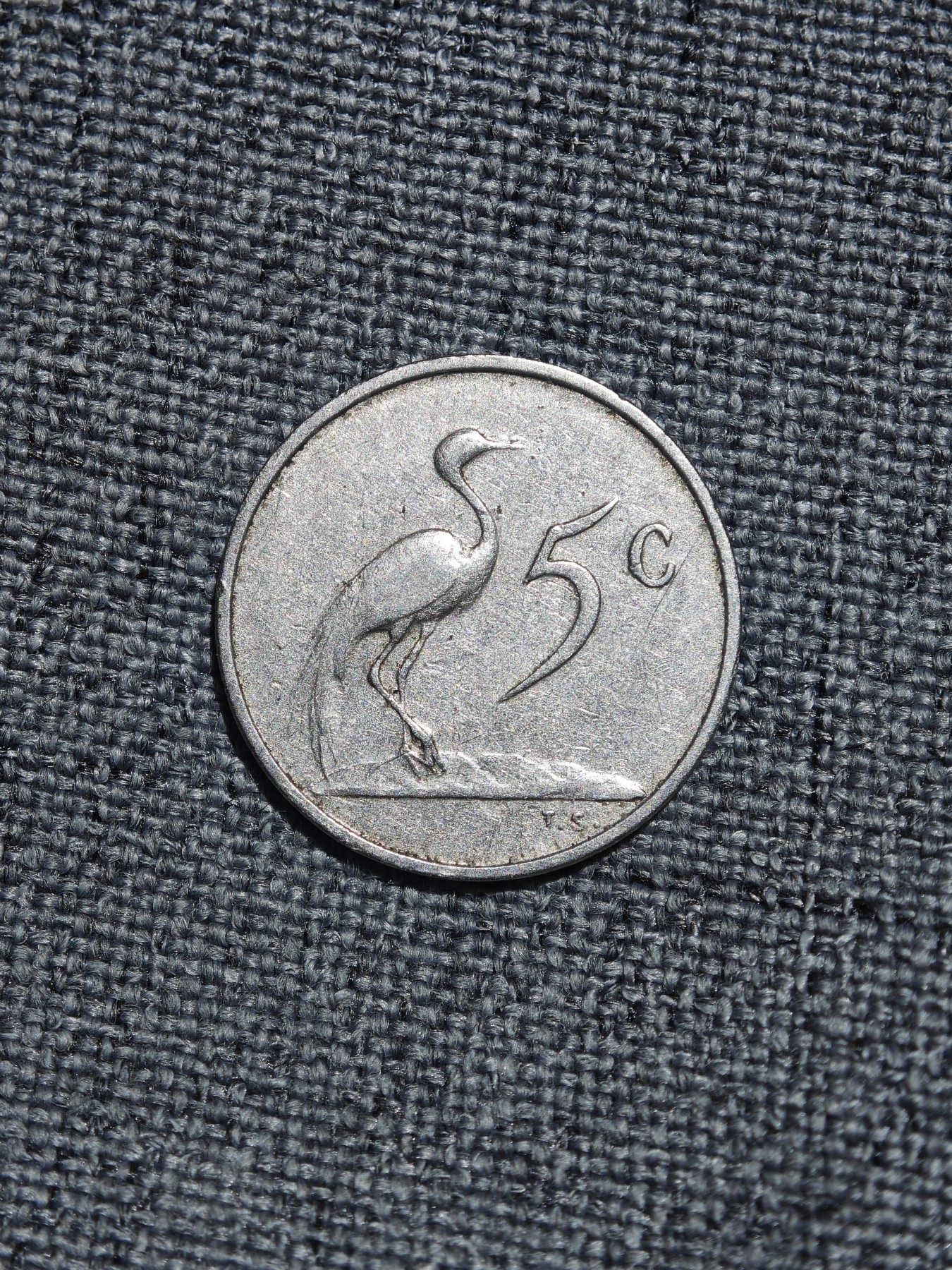 外国硬币收藏第5期 南非1965年特别版赞范里贝克5分