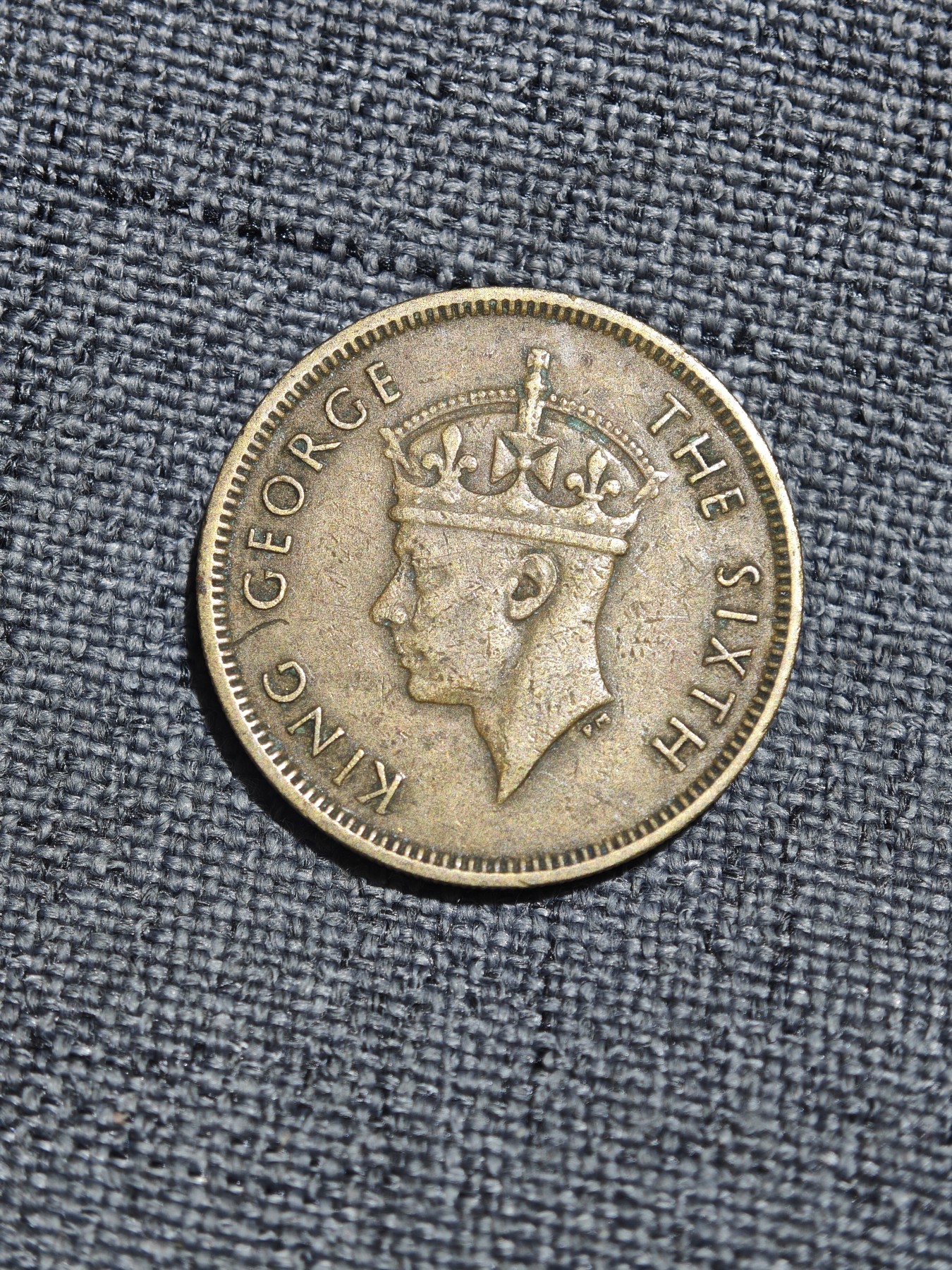 外国硬币收藏第5期 港英时期1950年乔治六世一毫