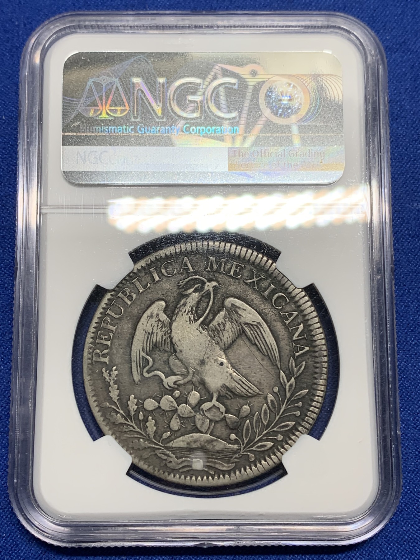 《竞宝斋》第224场-周日，周一，周二 3场 (全场包邮) NGC-VFD 墨西哥1842年鹰洋 罕见1841年鹰型章型币 鹰洋图谱三级版