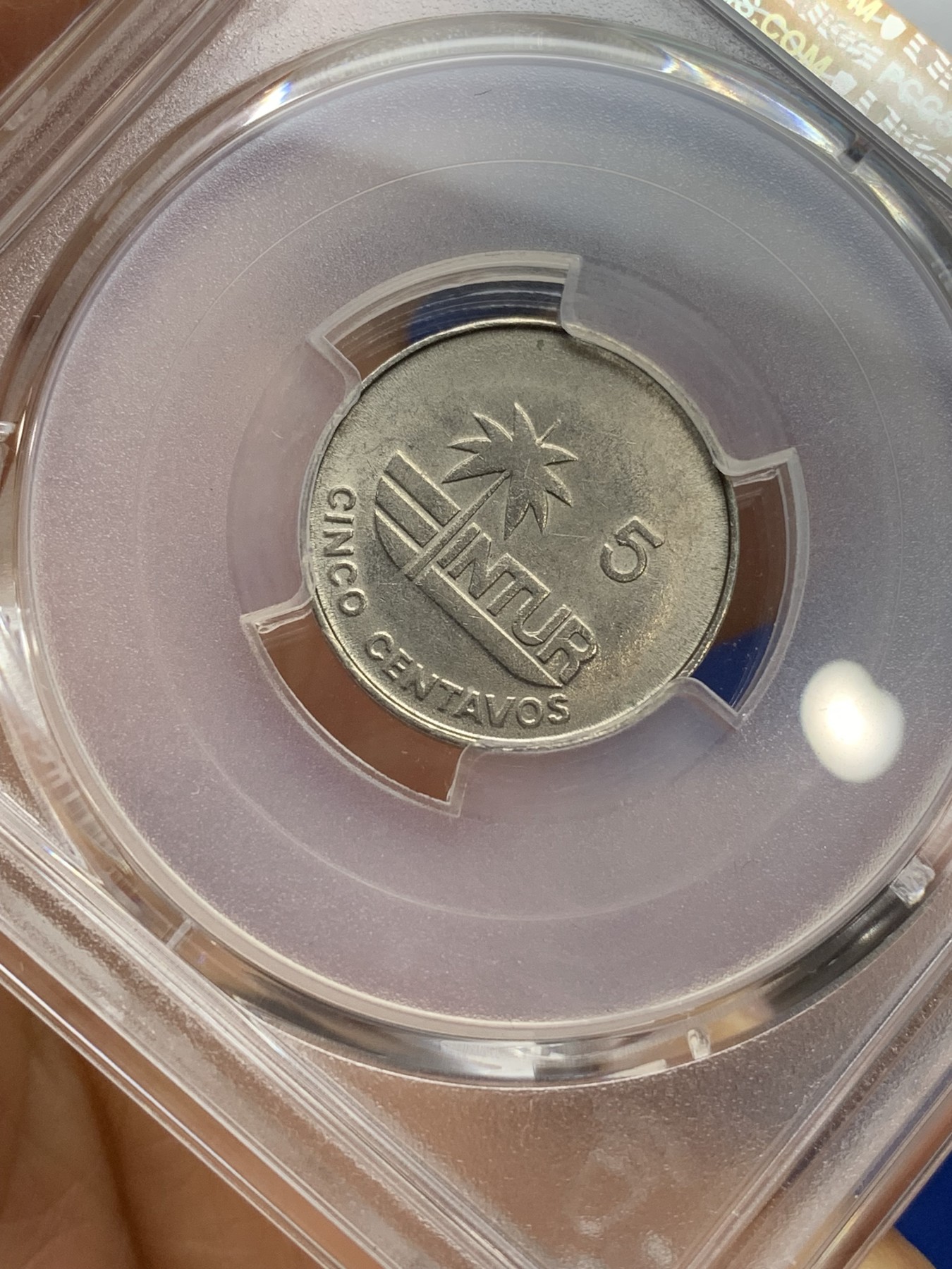 《竞宝斋》第224场-周日，周一，周二 3场 (全场包邮) PCGS金盾 MS64 古巴1981年外汇币海螺5分镍币