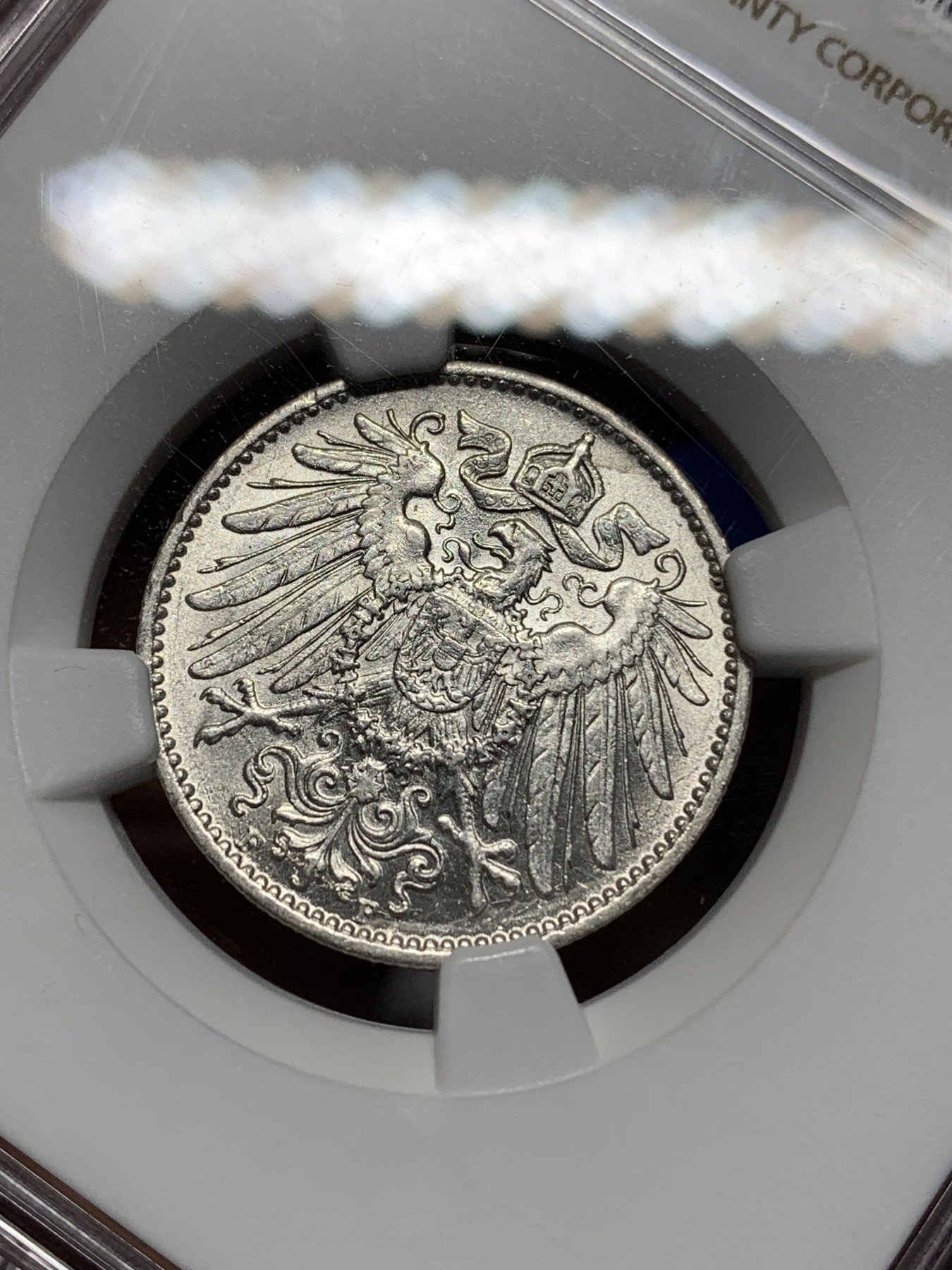 《竞宝斋》第224场-周日，周一，周二 3场 (全场包邮) NGC-MS61 德国（1915年）F厂1马克银币